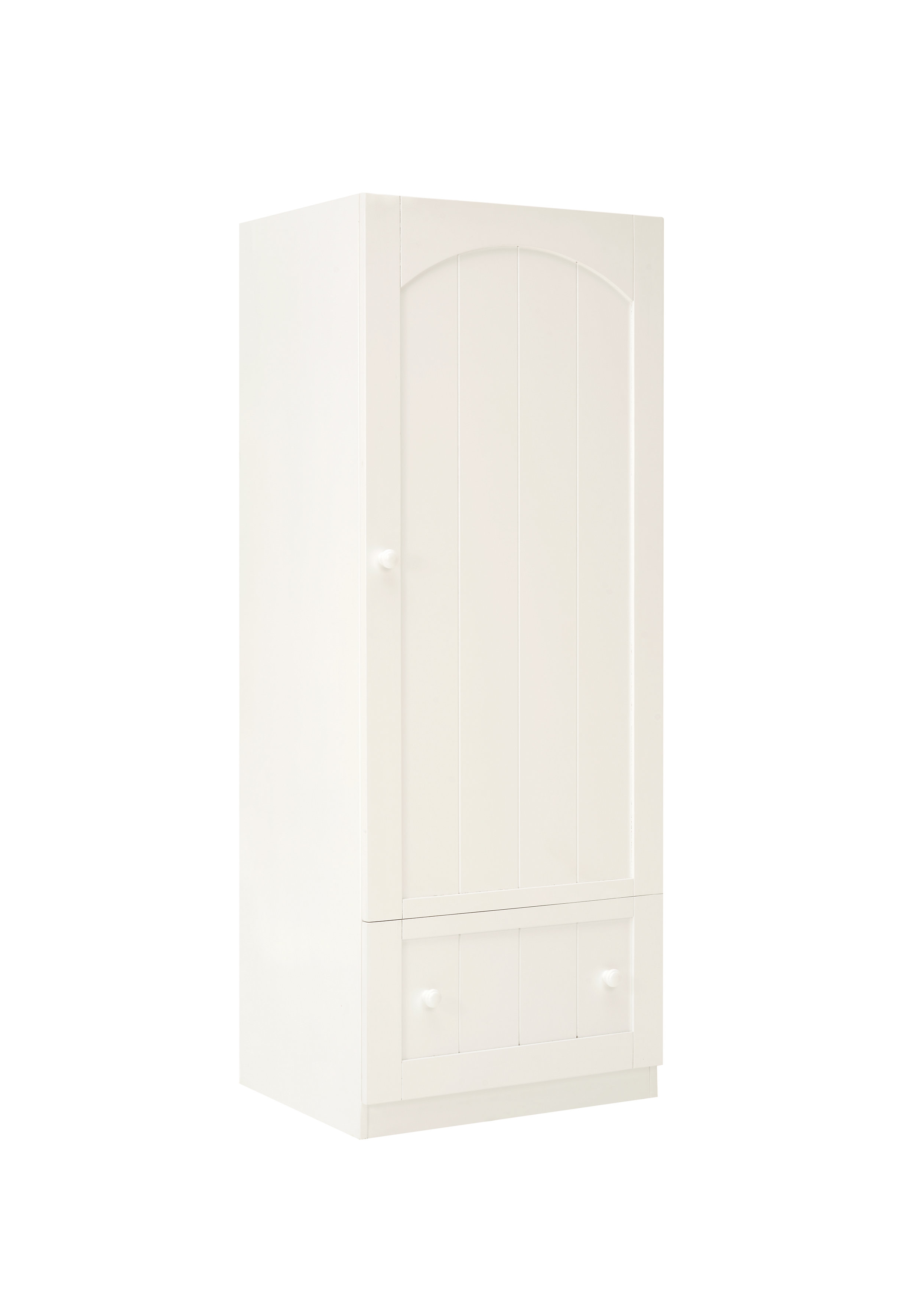 Mothercare | Mothercare Wooden Single Door Wardrobe Baby Storage Cabinet White  