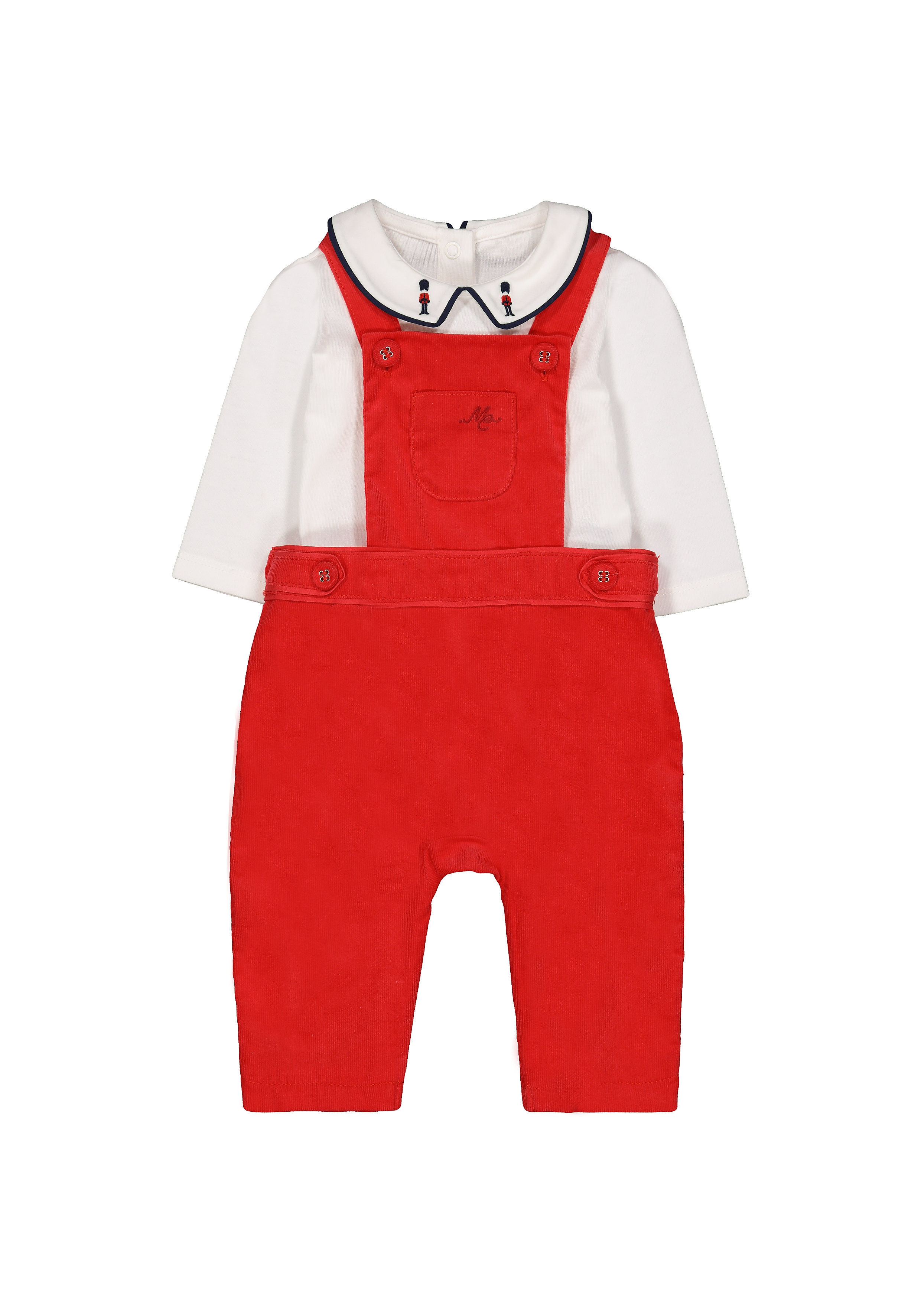 Mothercare | Boys Cord Dungarees And Bodysuit Set - Red