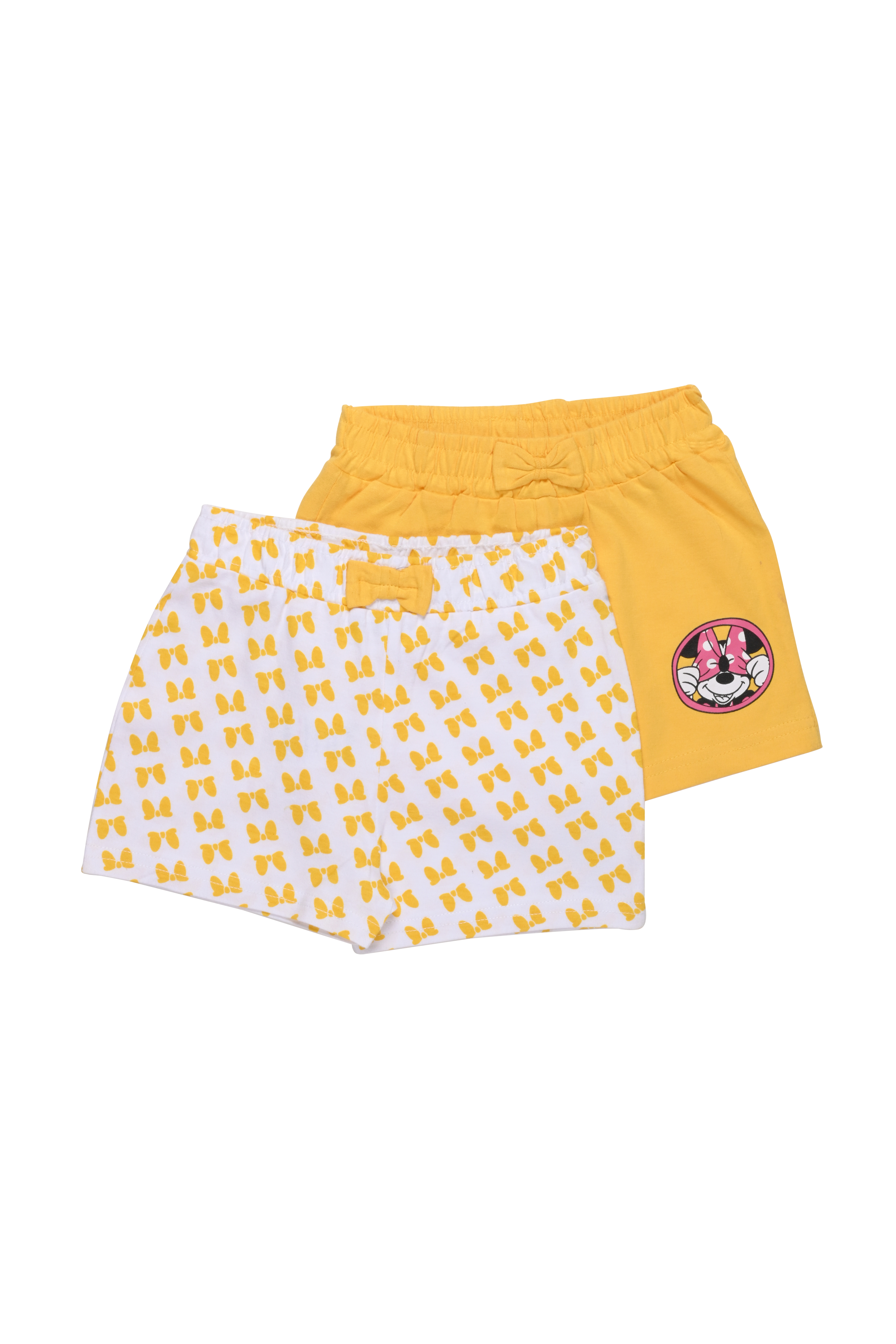 Mothercare | Girls Shorts Minnie Mouse-Pack of 2-Pink 0