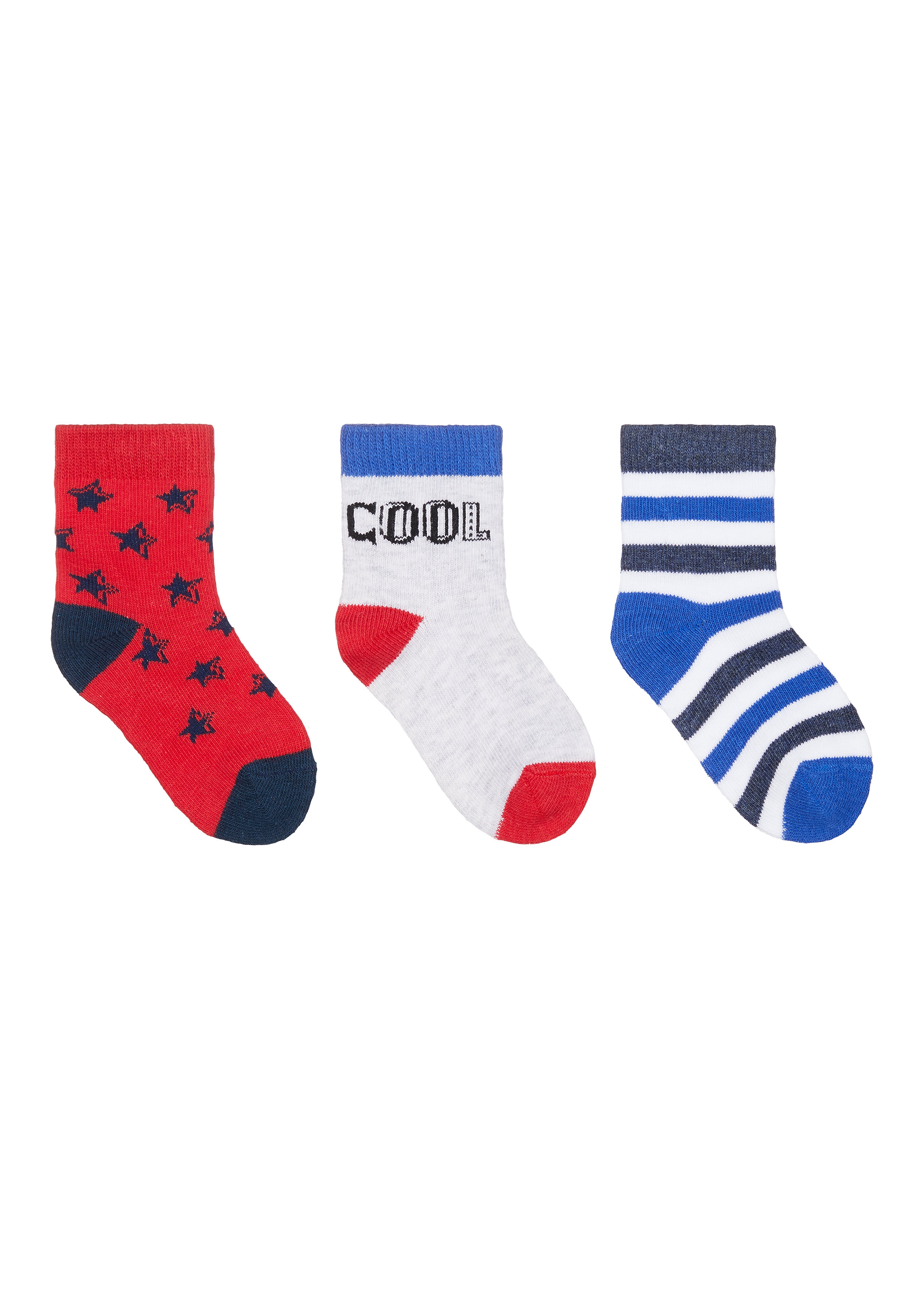 Boys Cool Socks - 3 Pack - Multicolor