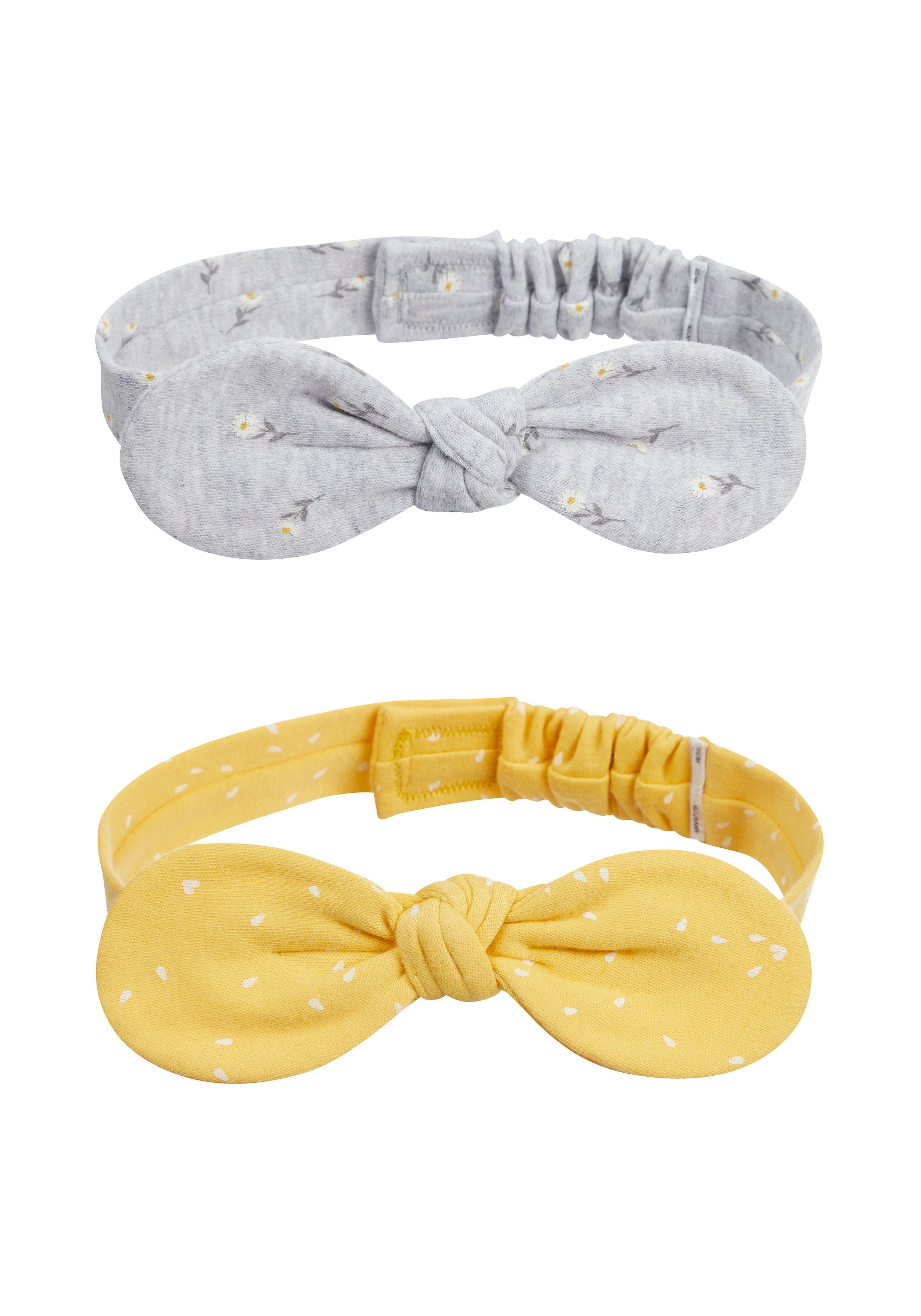 Girls Bow Baby Headbands - 2 Pack - Multicolor