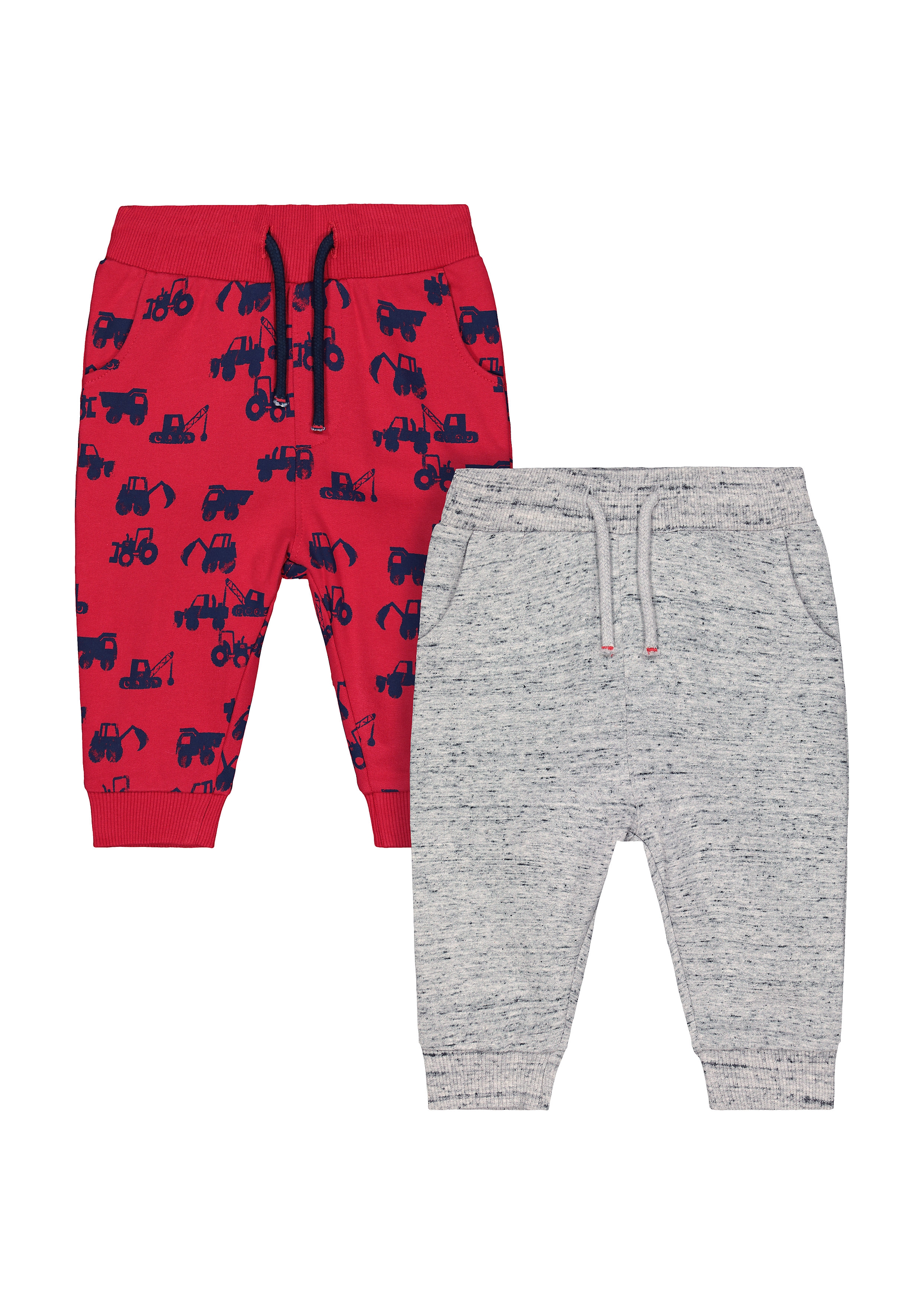 Mothercare | Red and Grey Tractor Joggers - Pack of 2