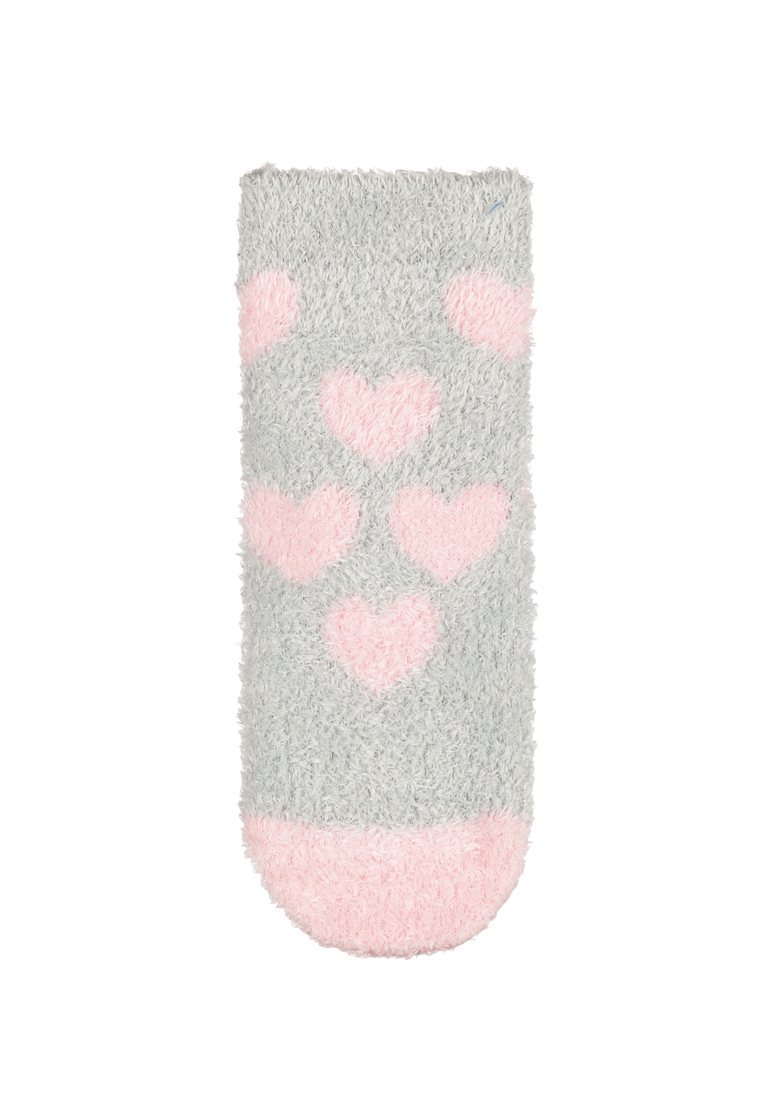 Mothercare | Girls Fluffy Heart Socks - Multicolor
