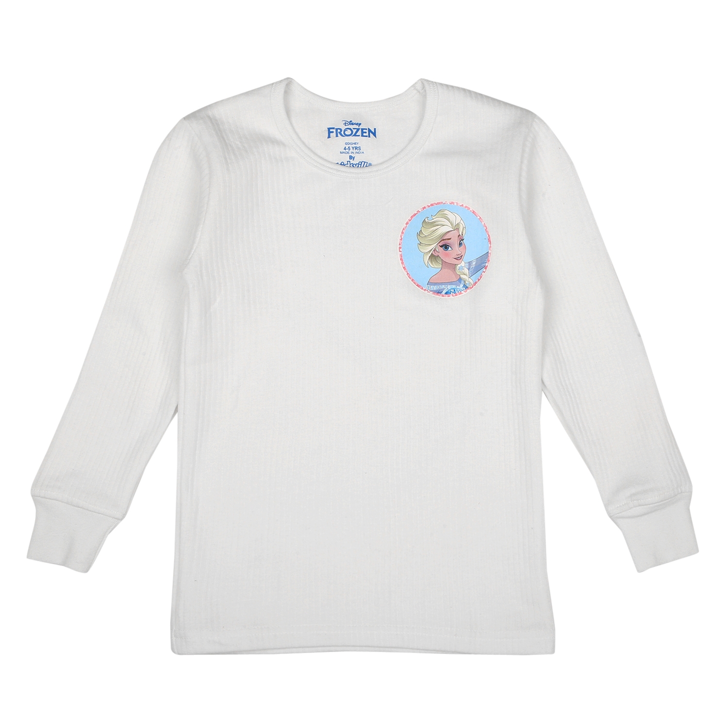Mothercare | Girls Disney Princess Full Sleeves Thermal Top - White
