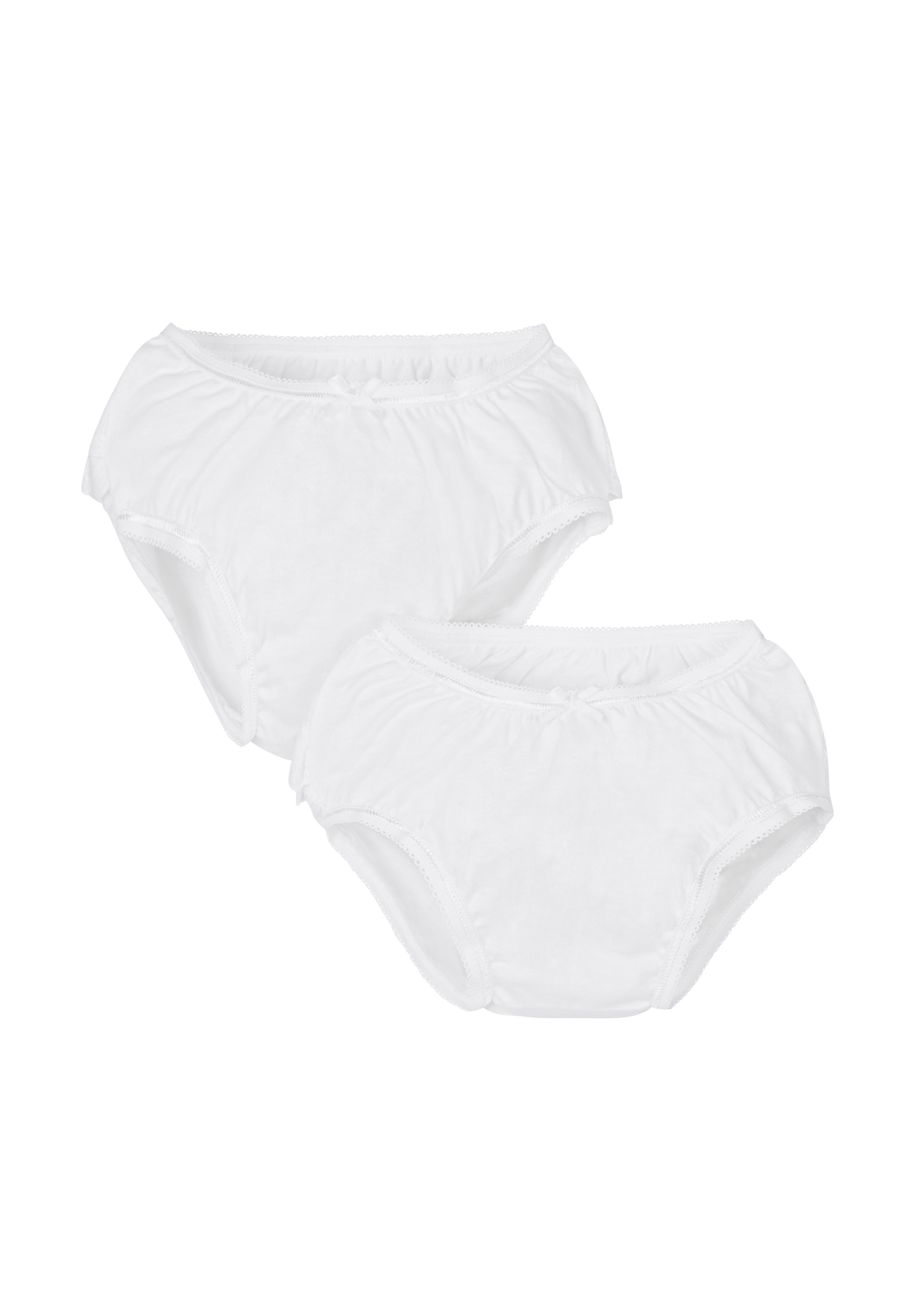 Mothercare | Girls Briefs Frill Detail - Pack Of 2 - White