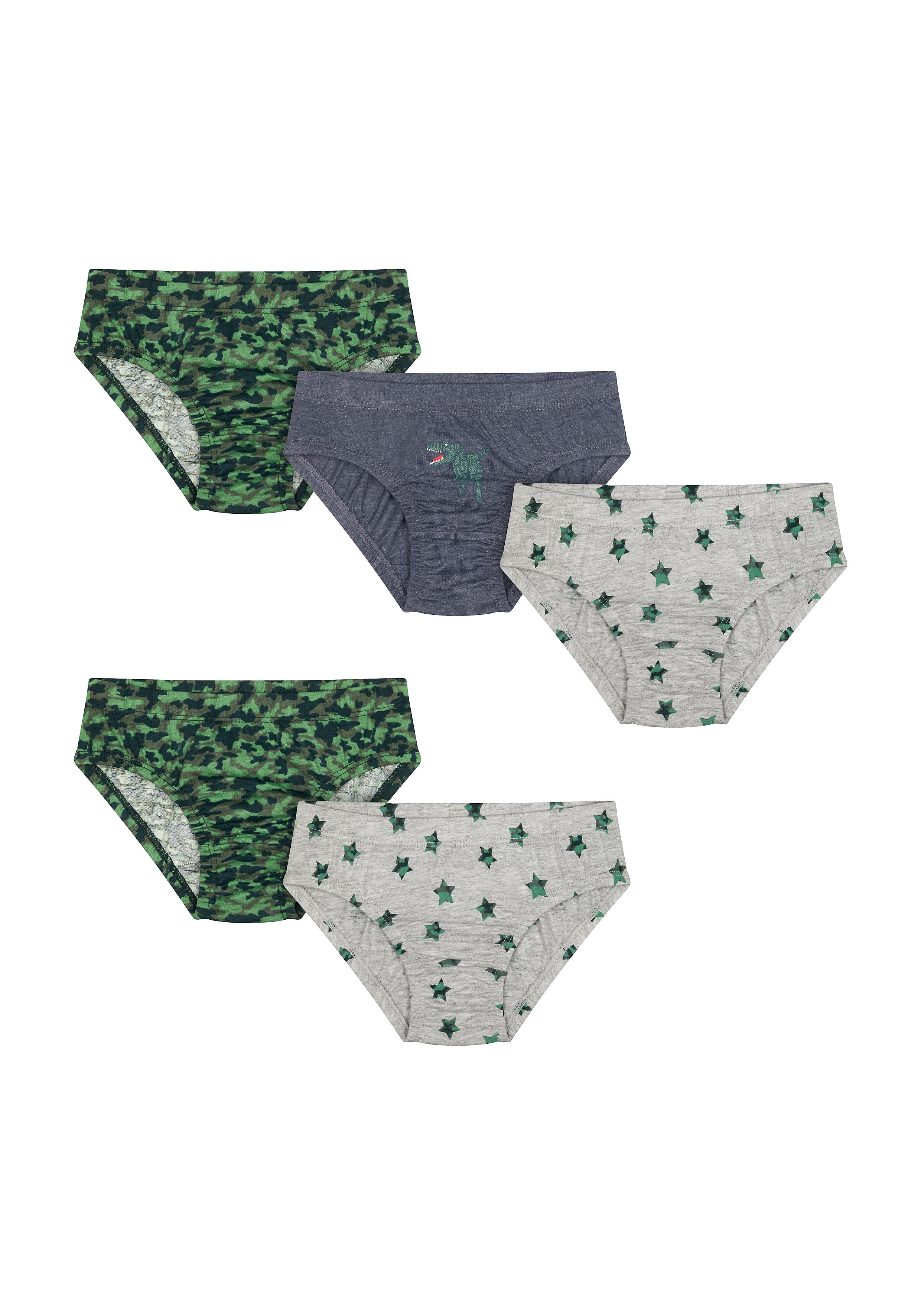 Mothercare | Camo Dino Briefs - Pack of 5
