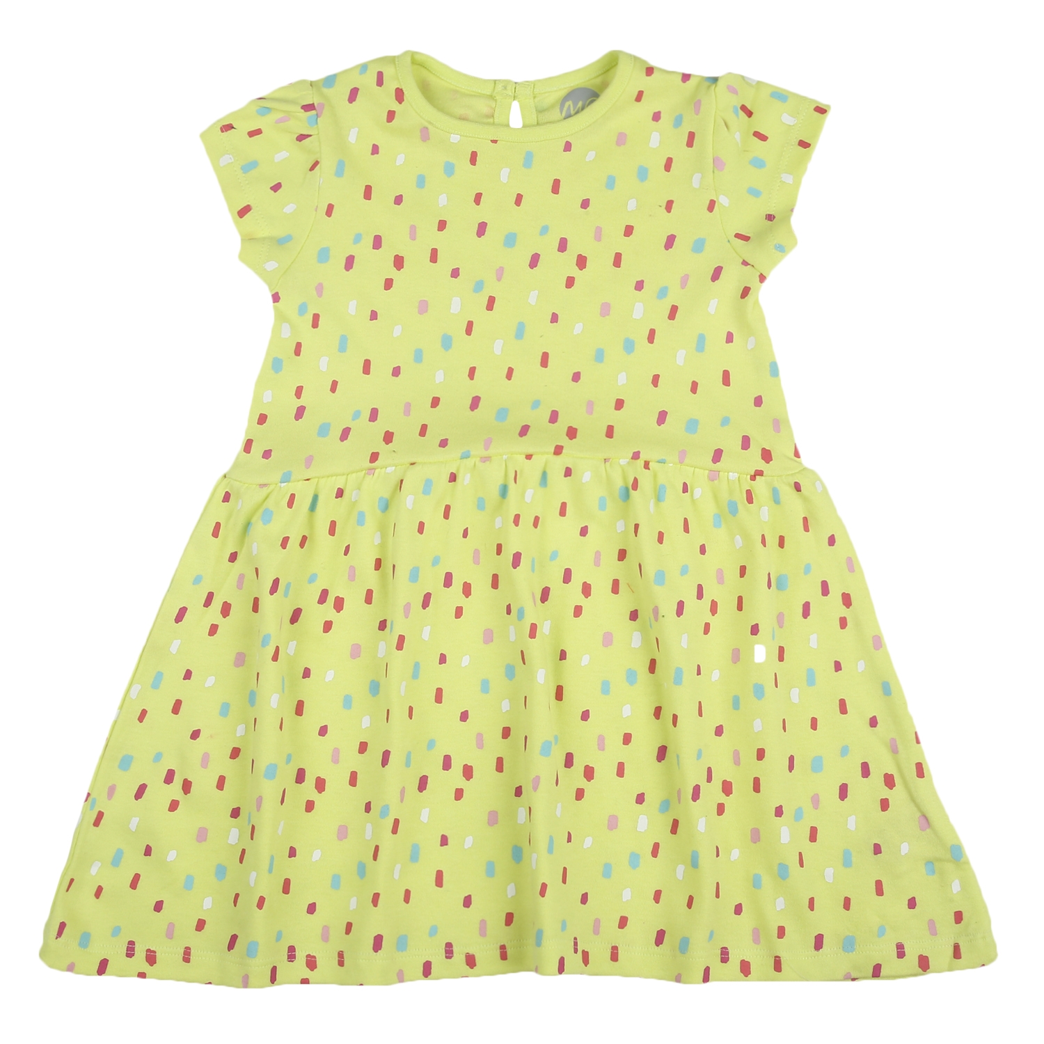 Mothercare | Girls Half sleeves Printed Dress - Yellow