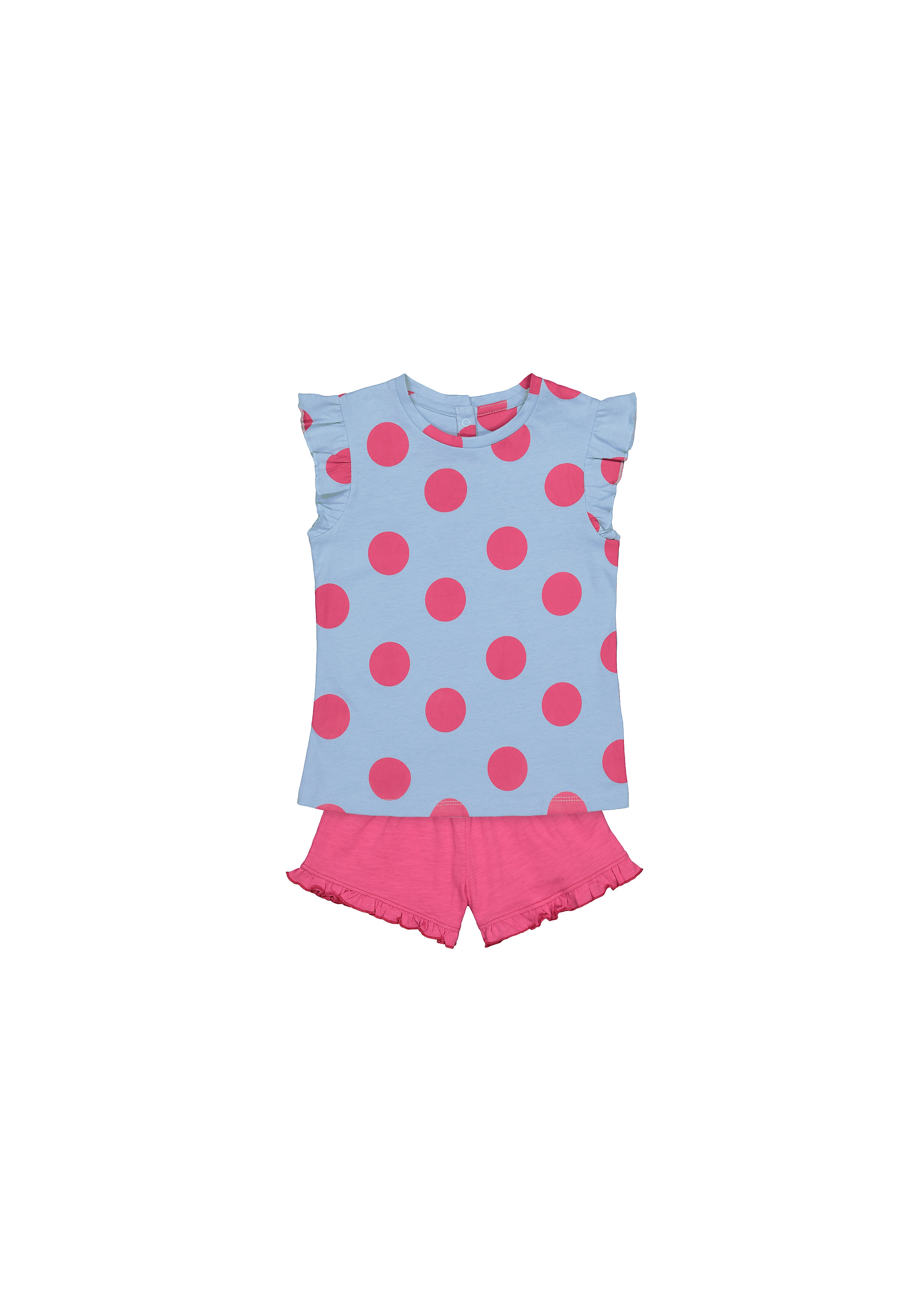 Mothercare | Girls Half Sleeves Shorts Sets  - Pack Of 2 - Multicolor