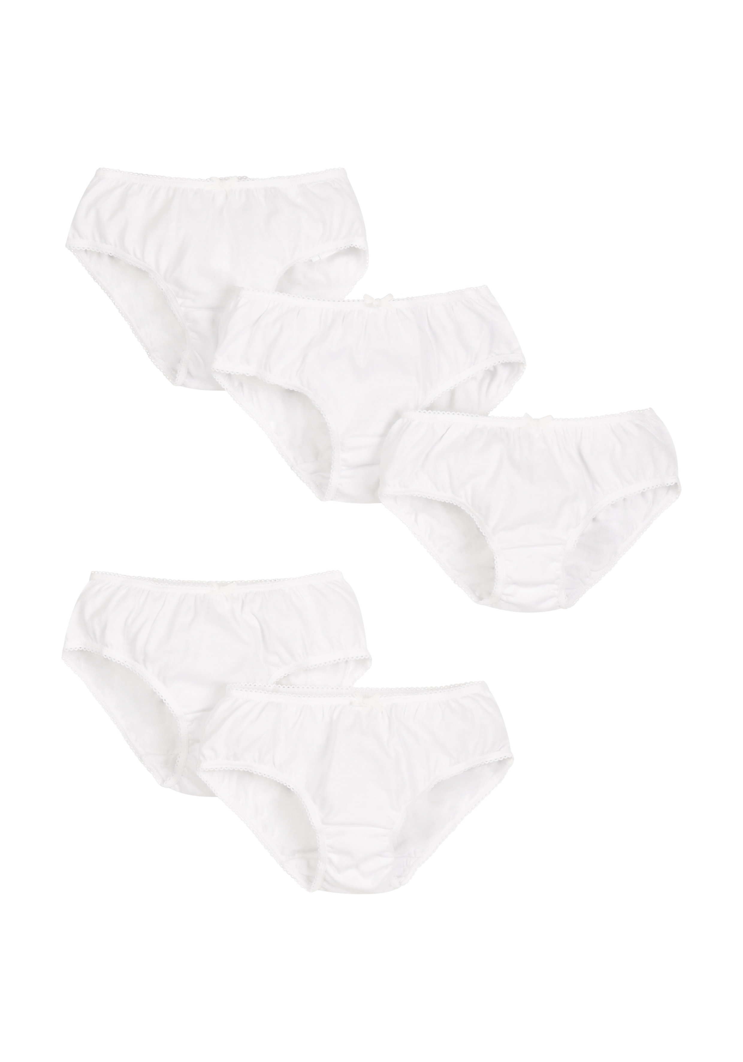 Mothercare | Girls Briefs  - Pack Of 5 - White