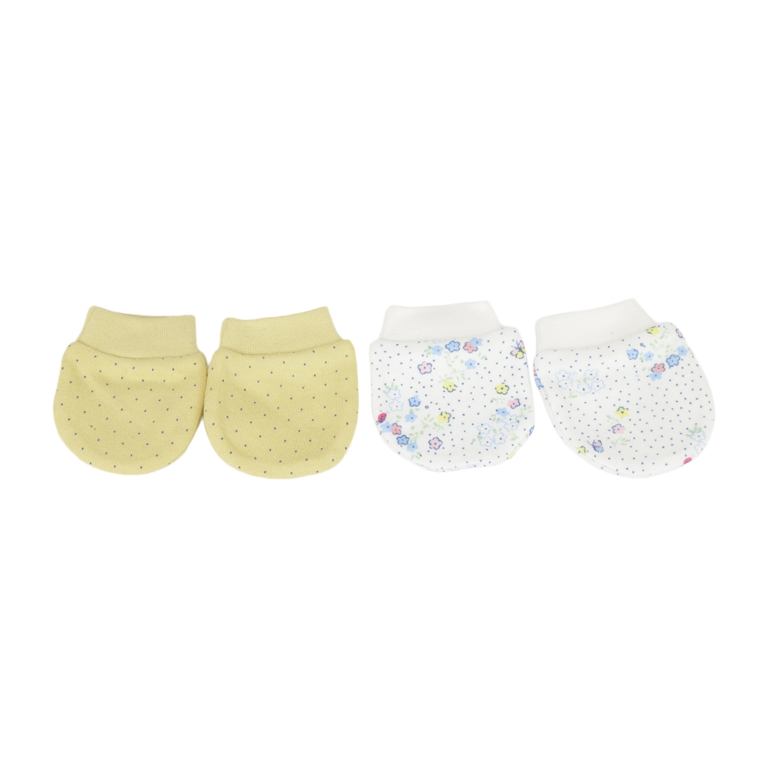 Mothercare | Girls Floral print Mitts - Pack of 2 - Multicolor