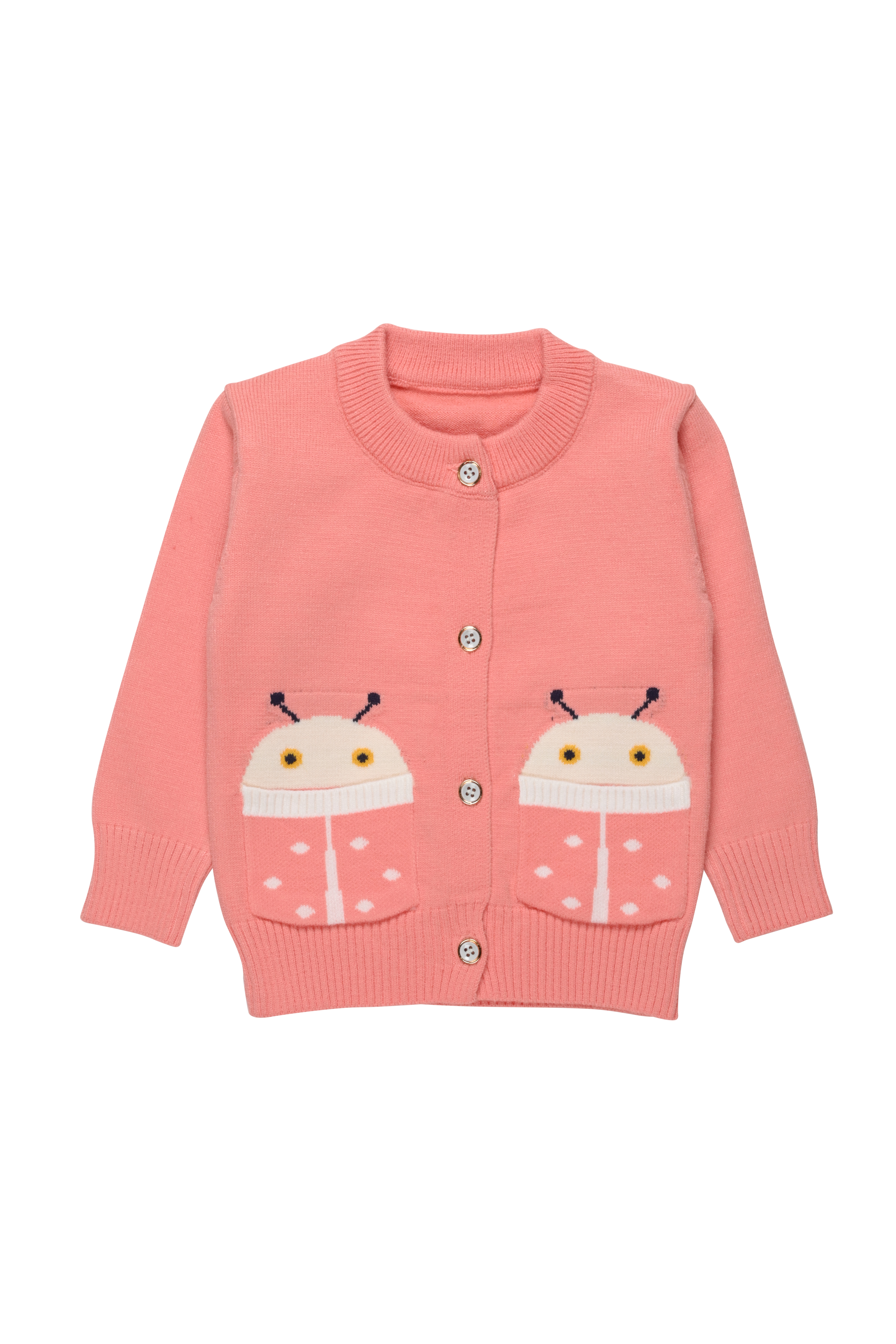 Mothercare | Girls Full Sleeves Sweater -Pink