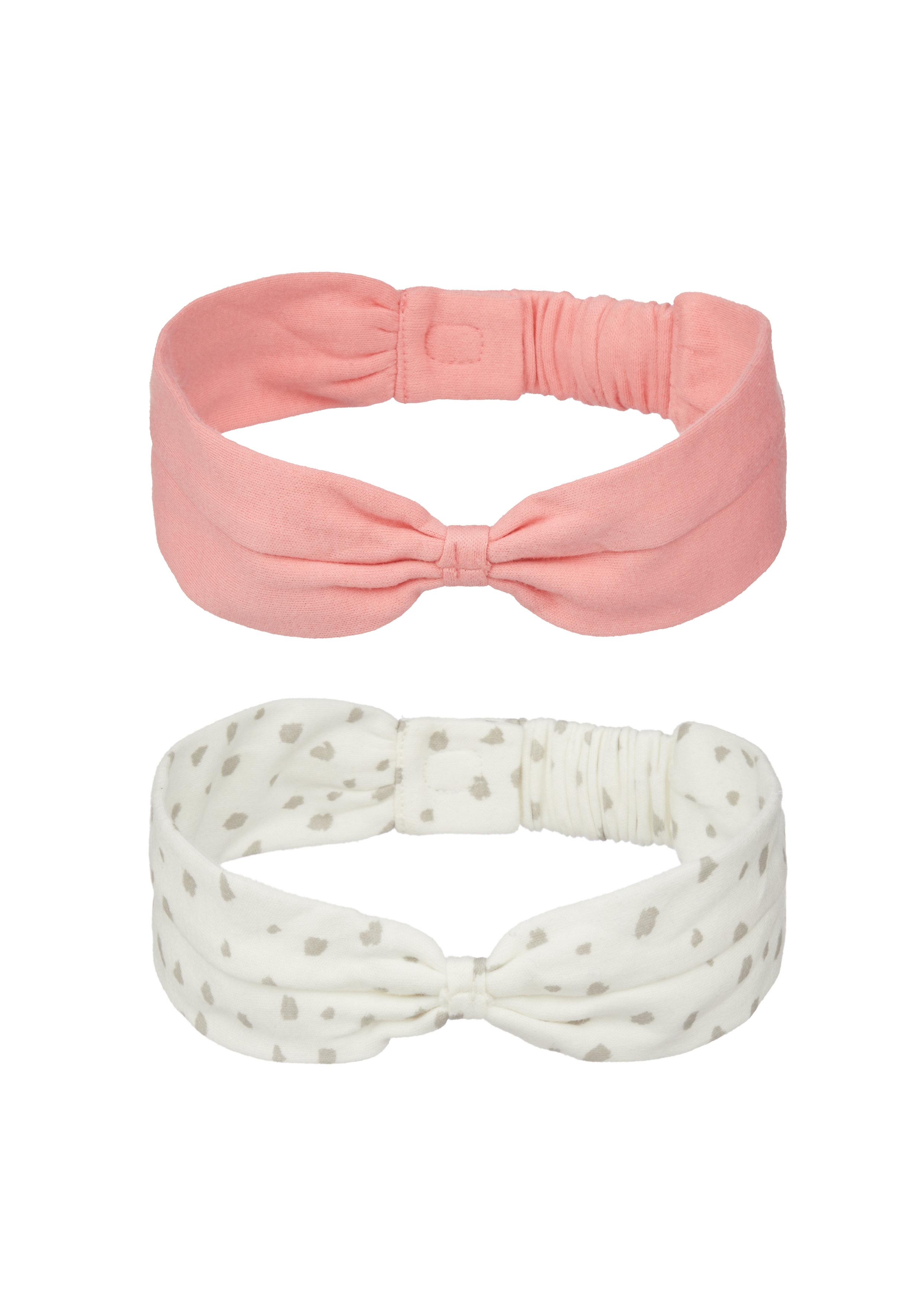 Girls Headbands Printed - Pack Of 2 - Pink White