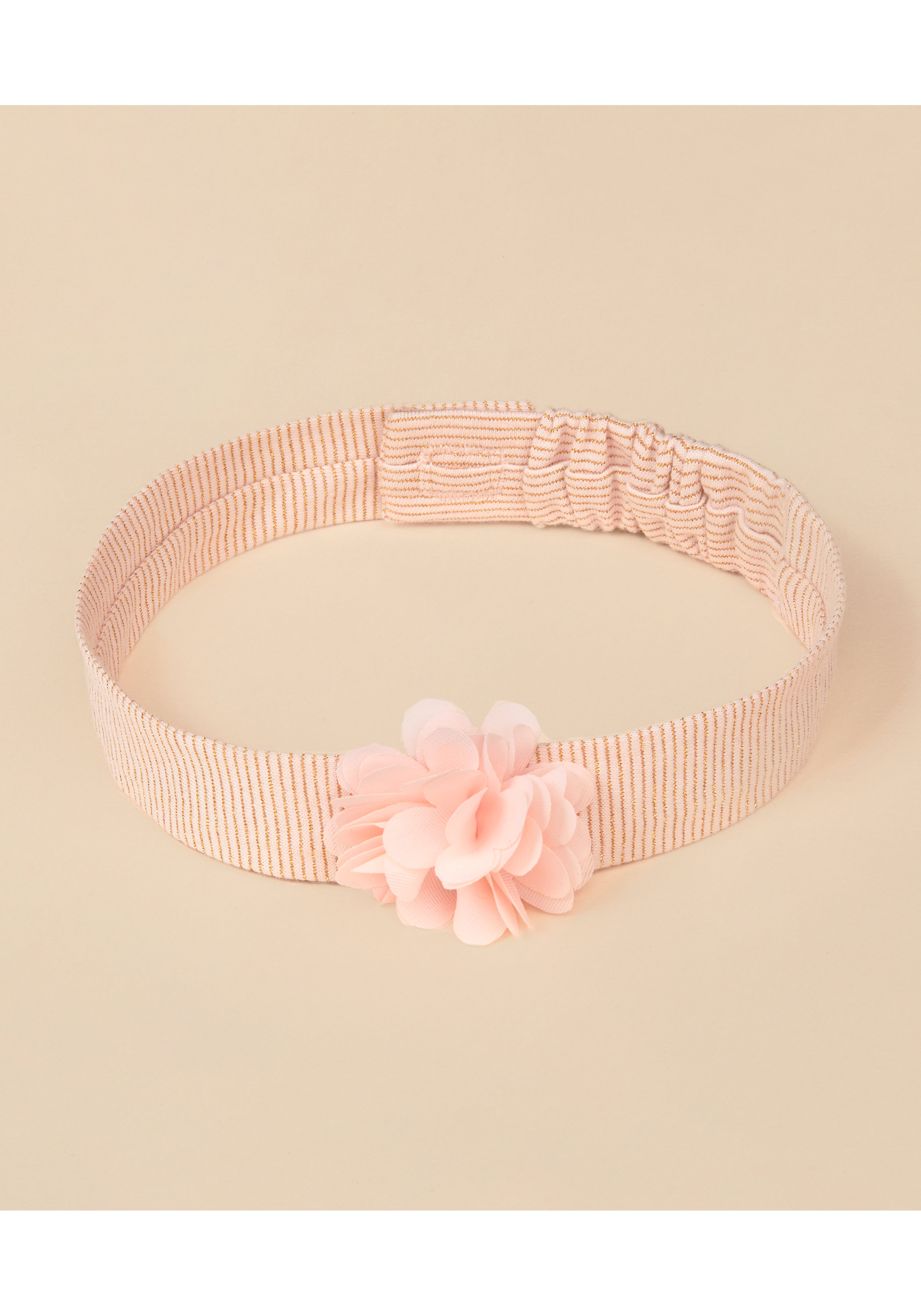 Girls Headband Flower Details - Pink