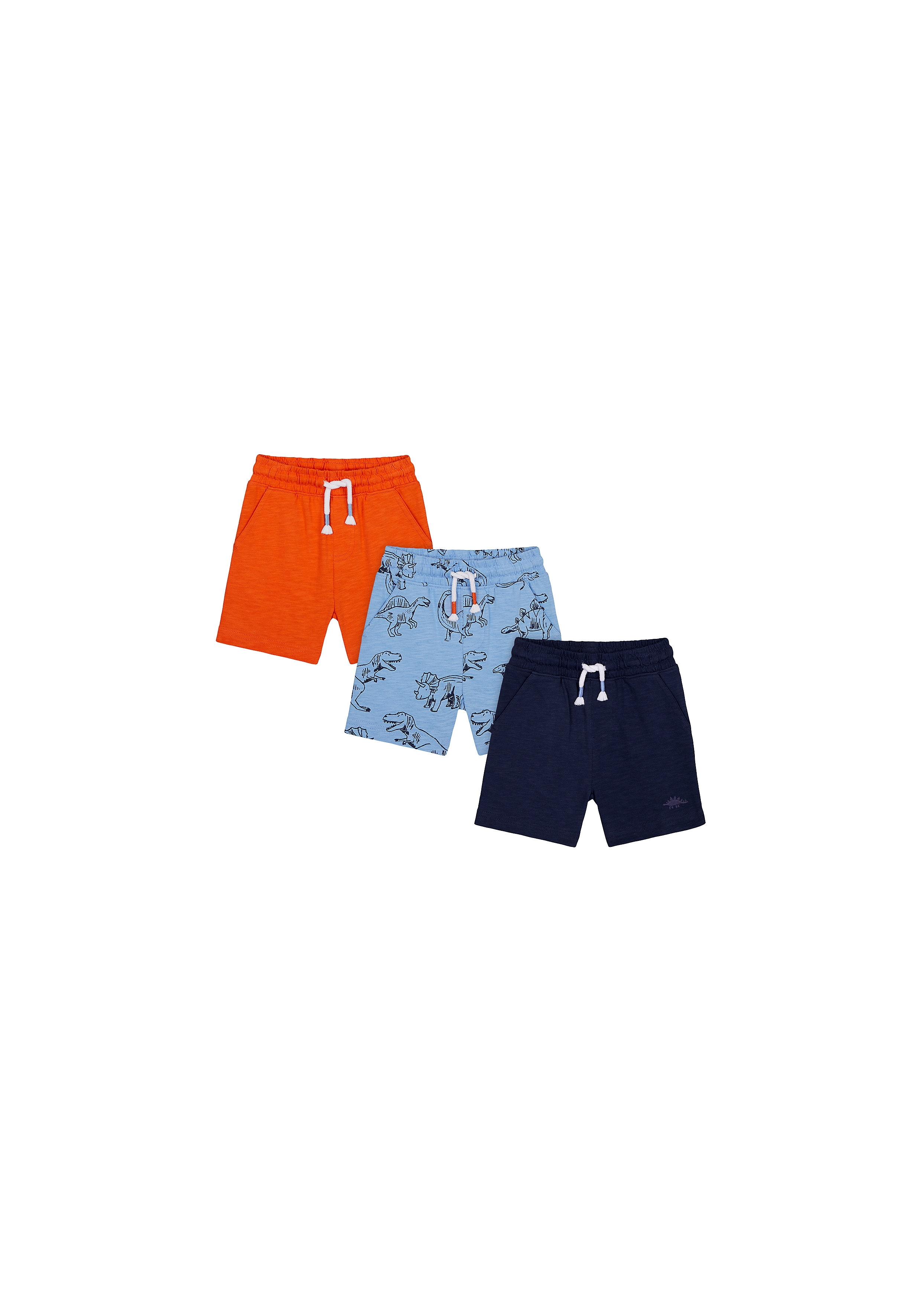 Boys Knitted Shorts Dino Print - Multicolor