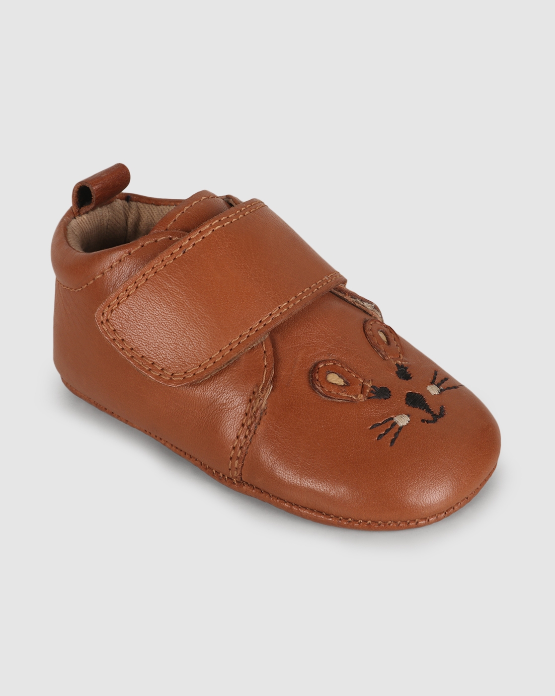 Mothercare | Unisex Pram Shoes Mouse Design - Brown