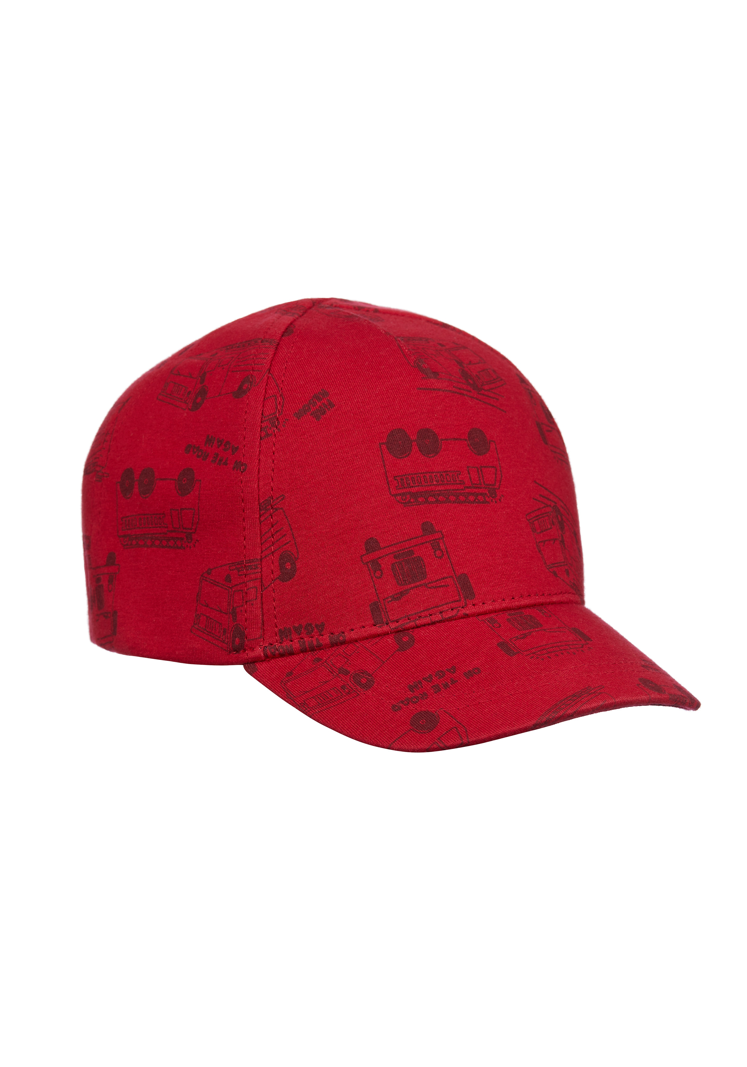 Mothercare | Boys Cap Fire Engine Print - Red