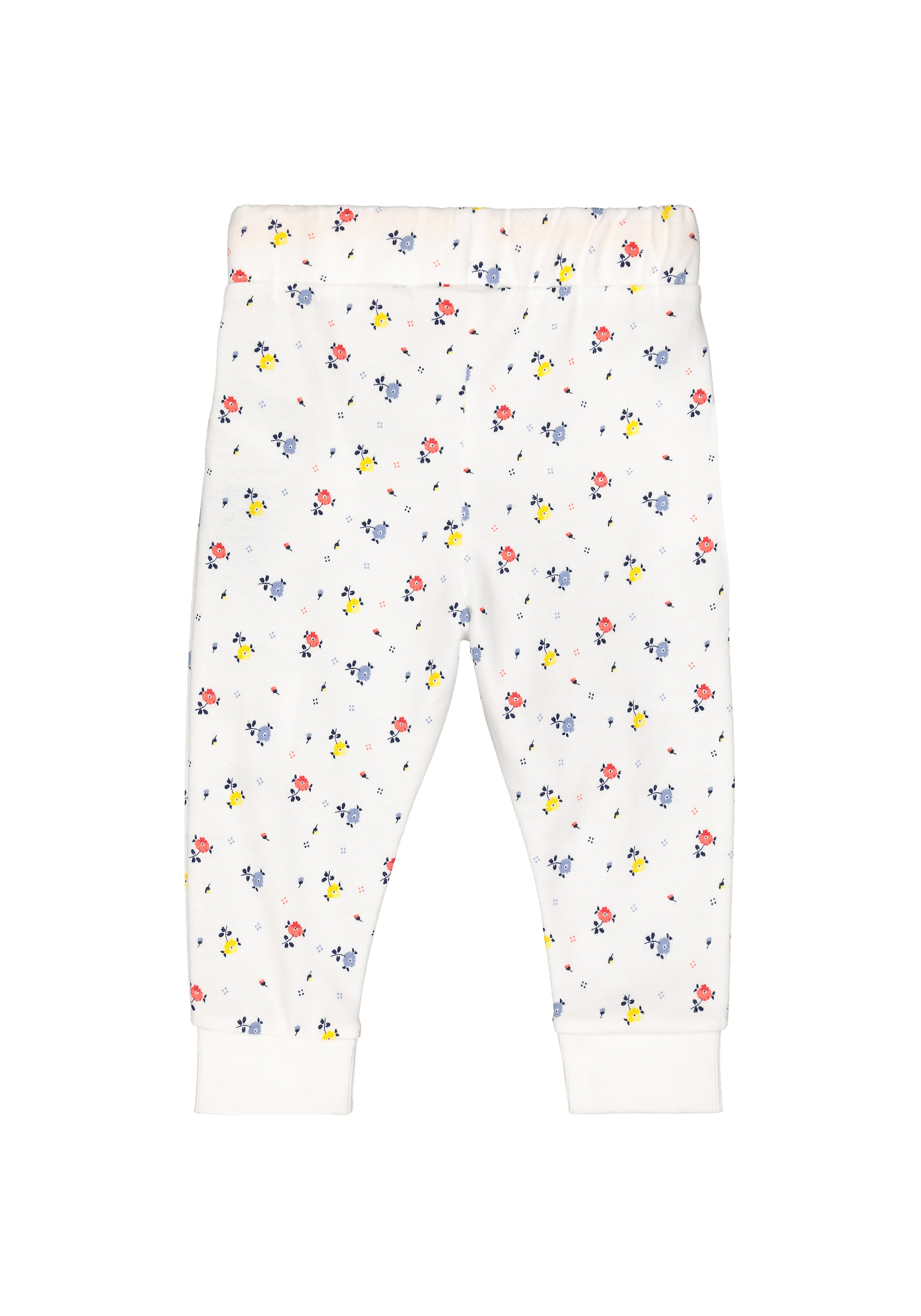 Girls Joggers Floral Print - White