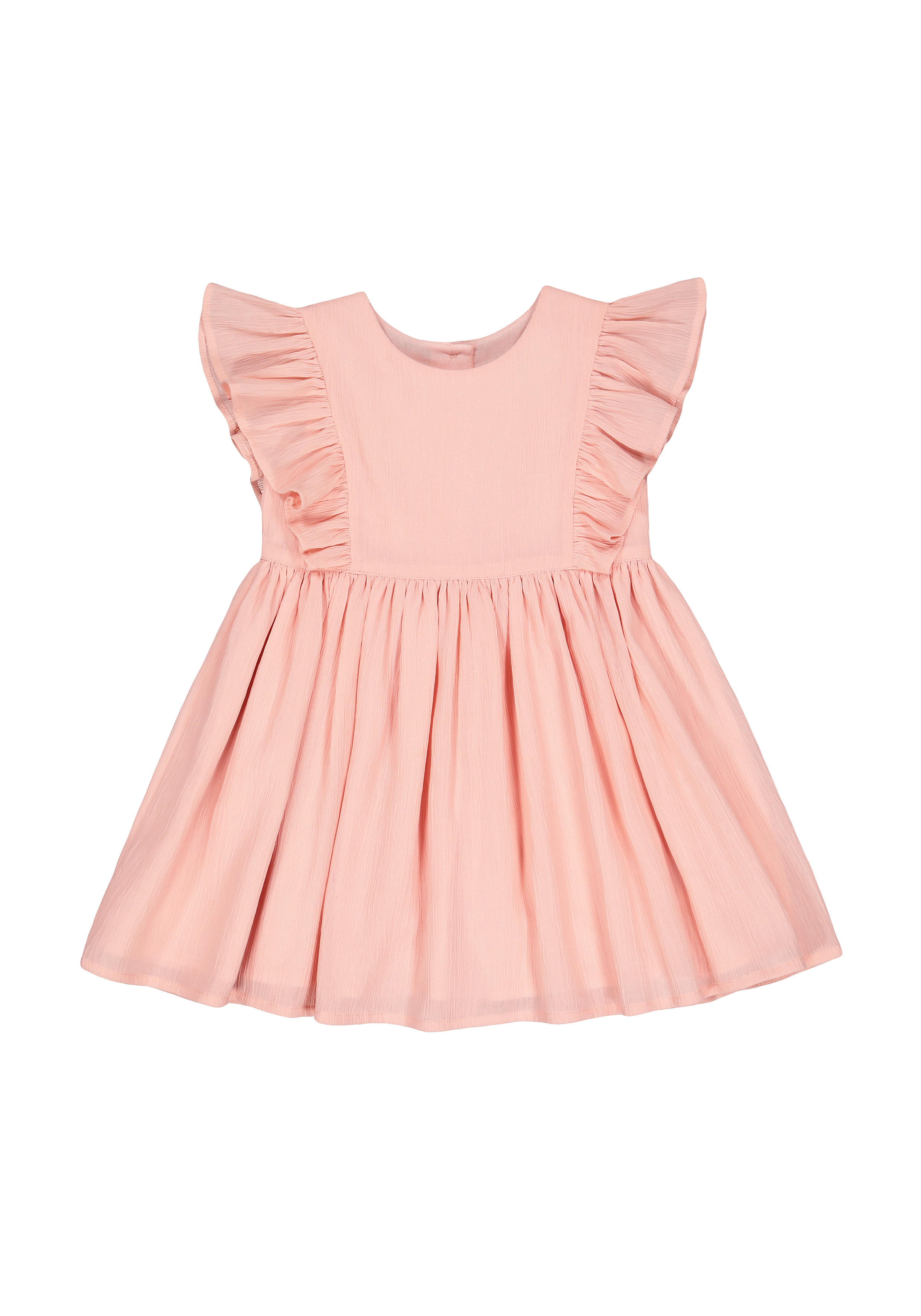 Mothercare | Girls Sleeveless Dress Frill Detail - Pink