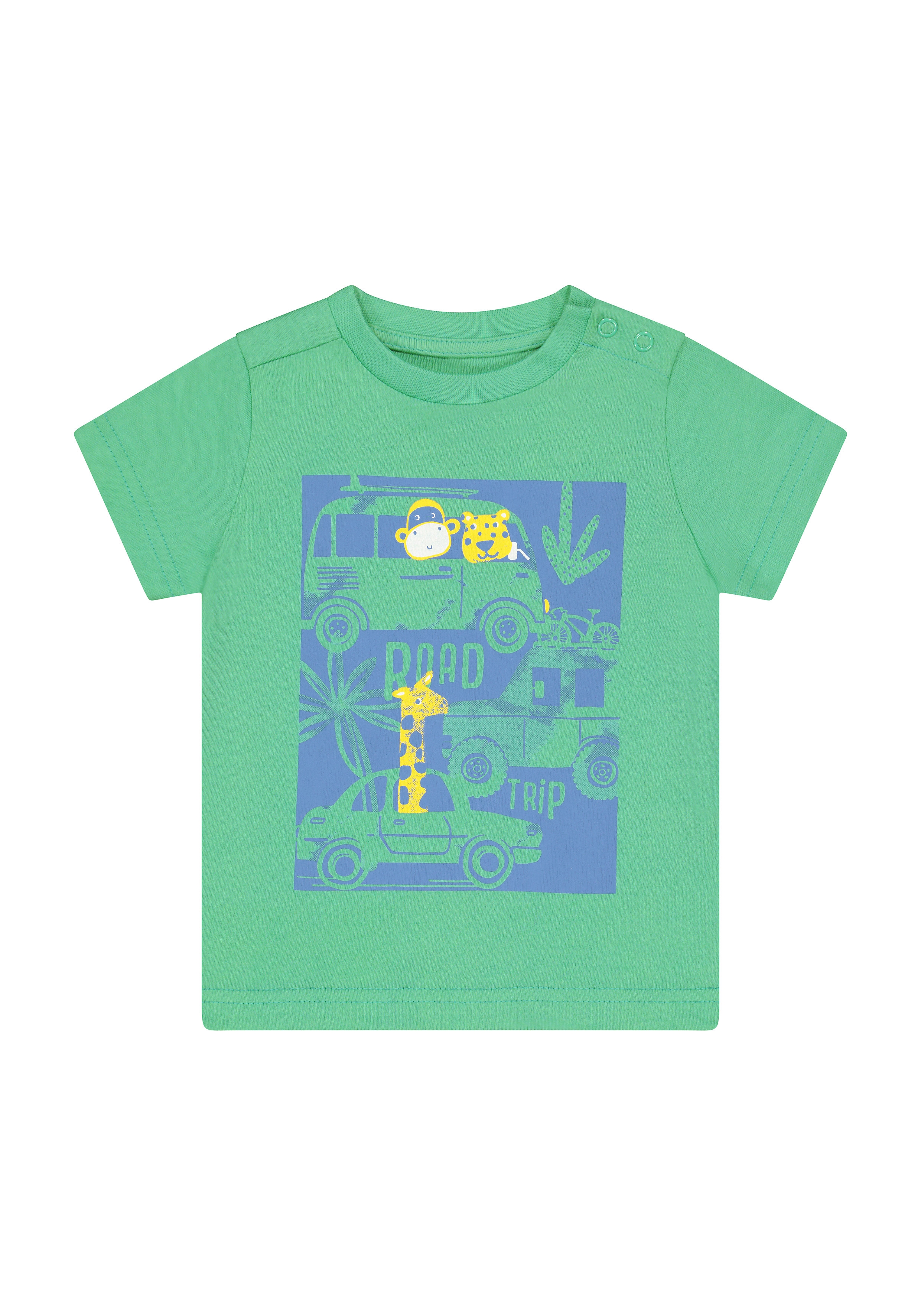 Mothercare | Boys Half Sleeves T-Shirt Animal Print - Green