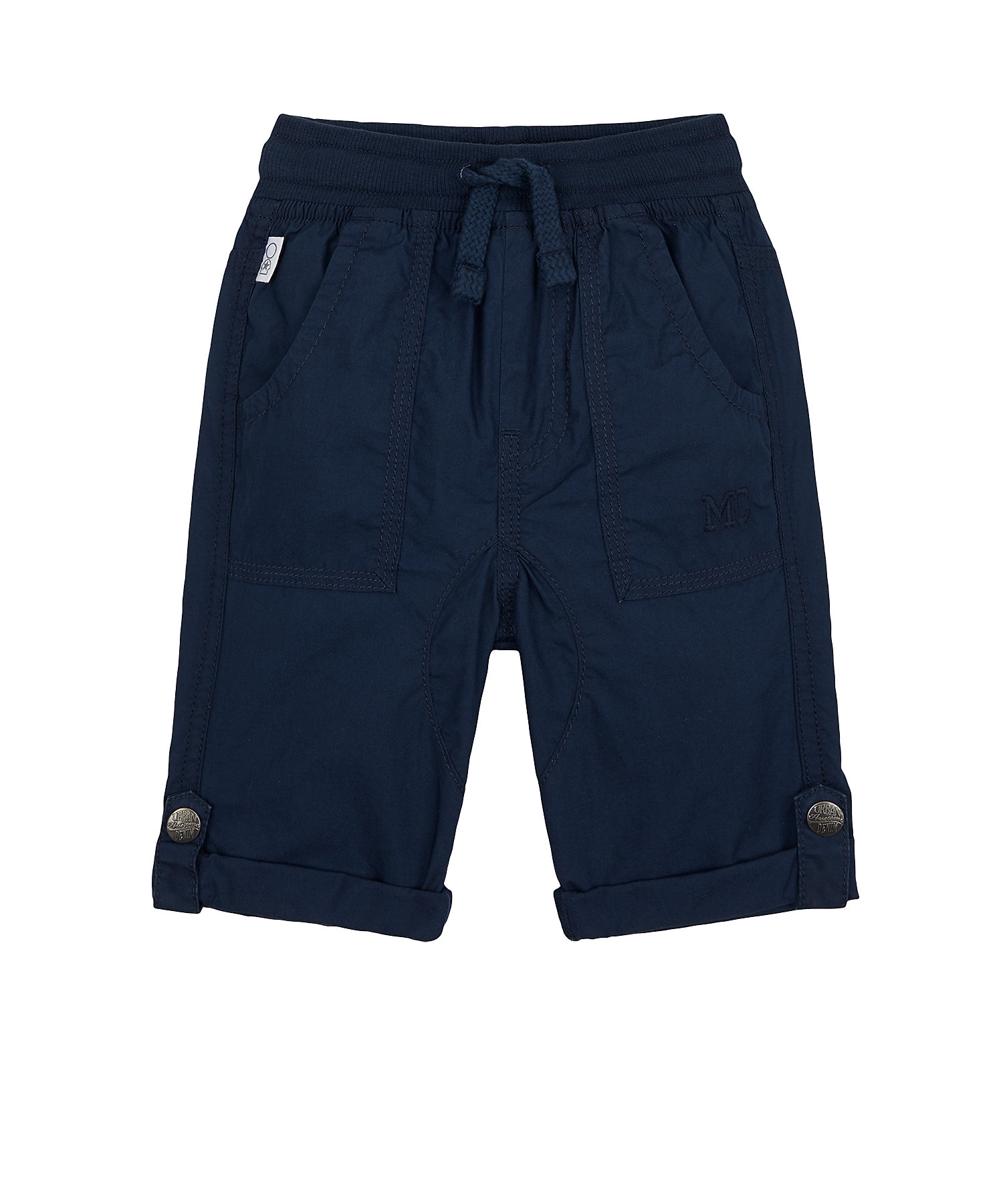 Mothercare | Boys Trousers Roll-Up Hem - Navy