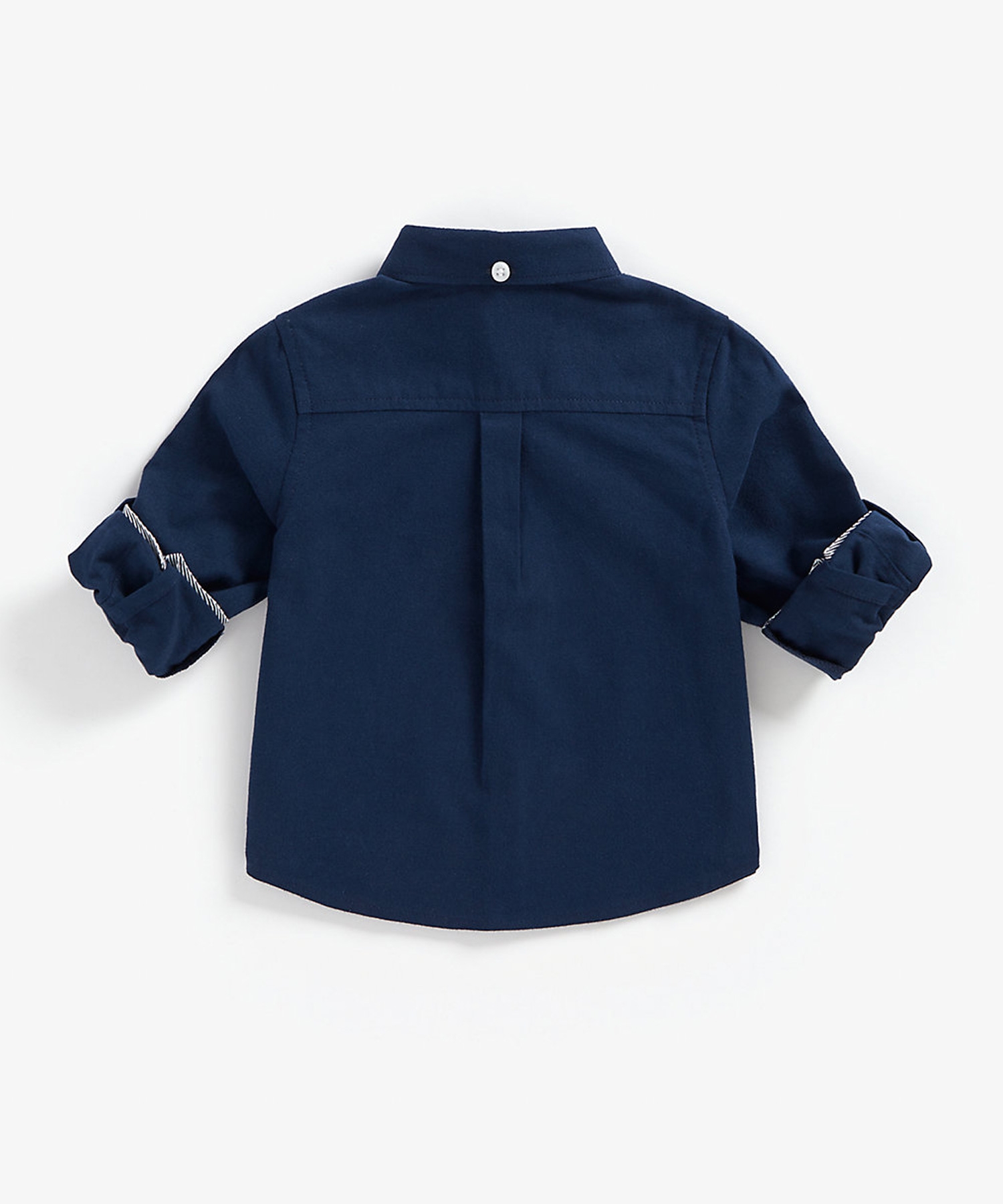 Boys Full Sleeves Oxford Shirt  - Navy