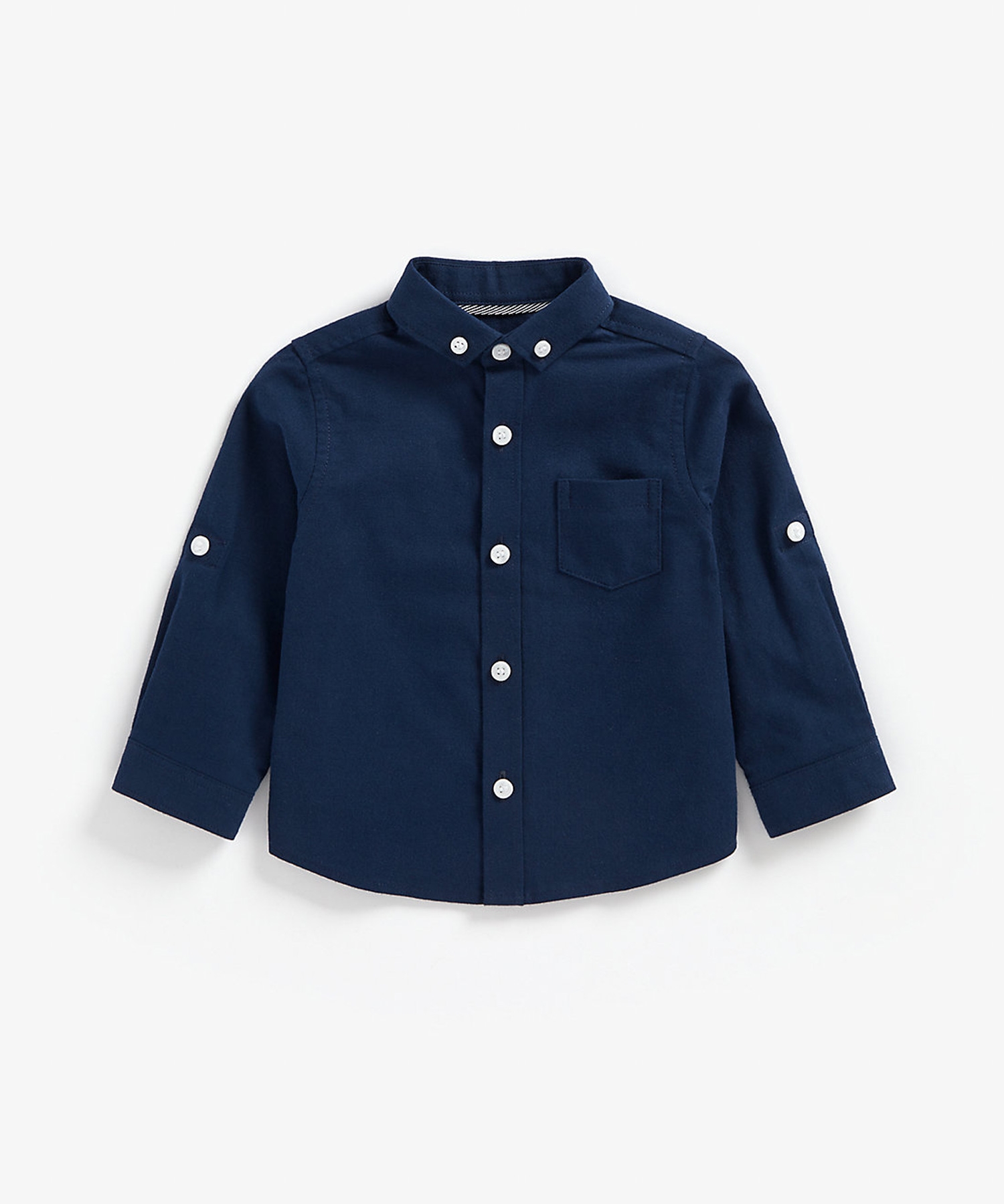 Mothercare | Boys Full Sleeves Oxford Shirt  - Navy