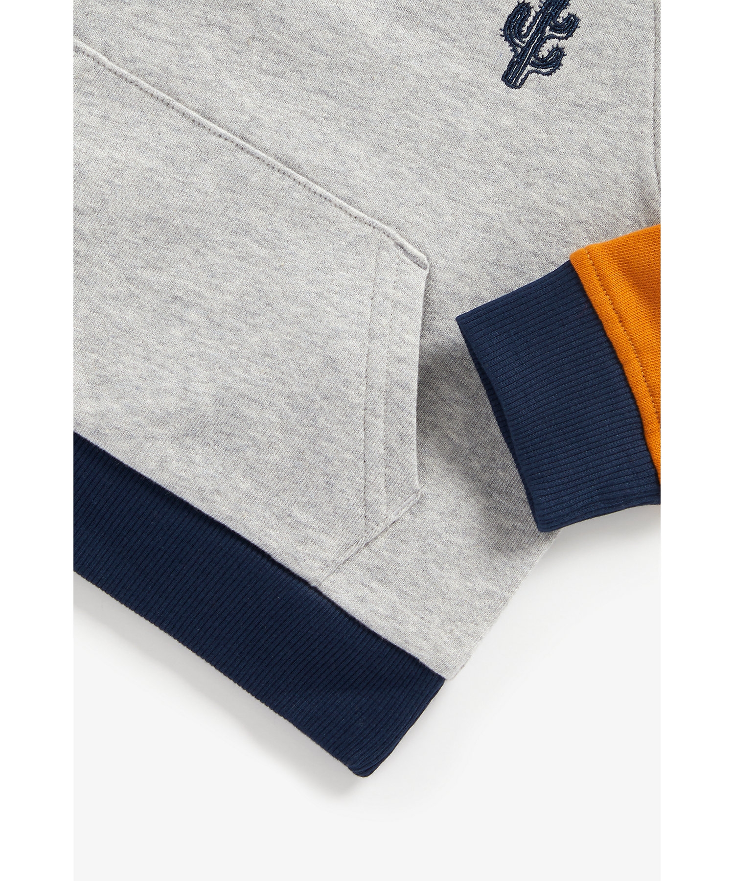 Boys Full Sleeves Sweatshirt Embroidered - Grey