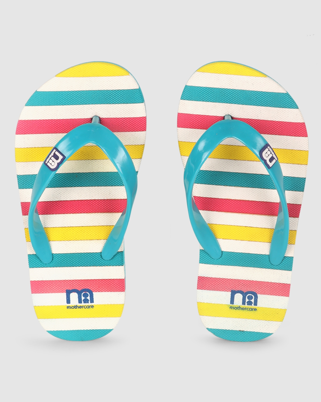 Mothercare | Girls Flip Flop Block Design Stripes Multicolor