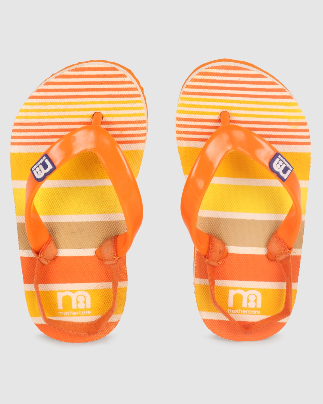 Mothercare | Unisex Flip Flop With Back Strap Stripe Printed Multicolor