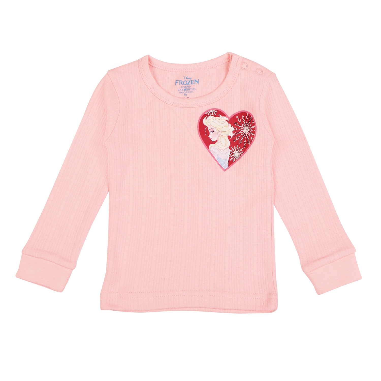 Mothercare | Girls Full Sleeves Frozen Thermal Vest-Pink