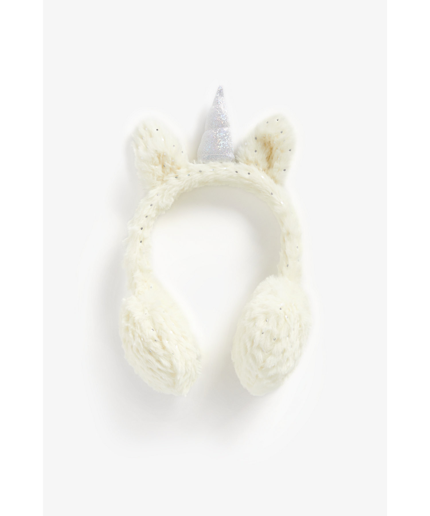 Mothercare | Girls Earmuffs 3D Unicorn Design - White