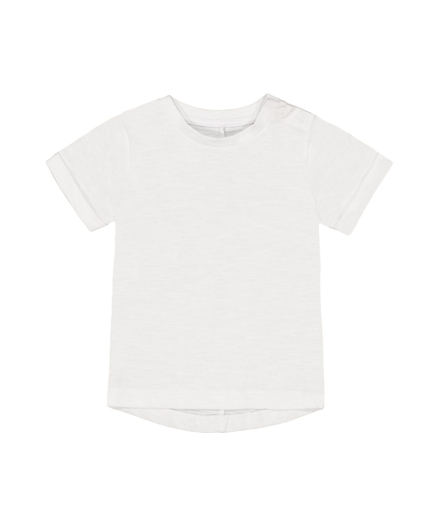 Mothercare | Boys Half Sleeves T-Shirt Slub-White