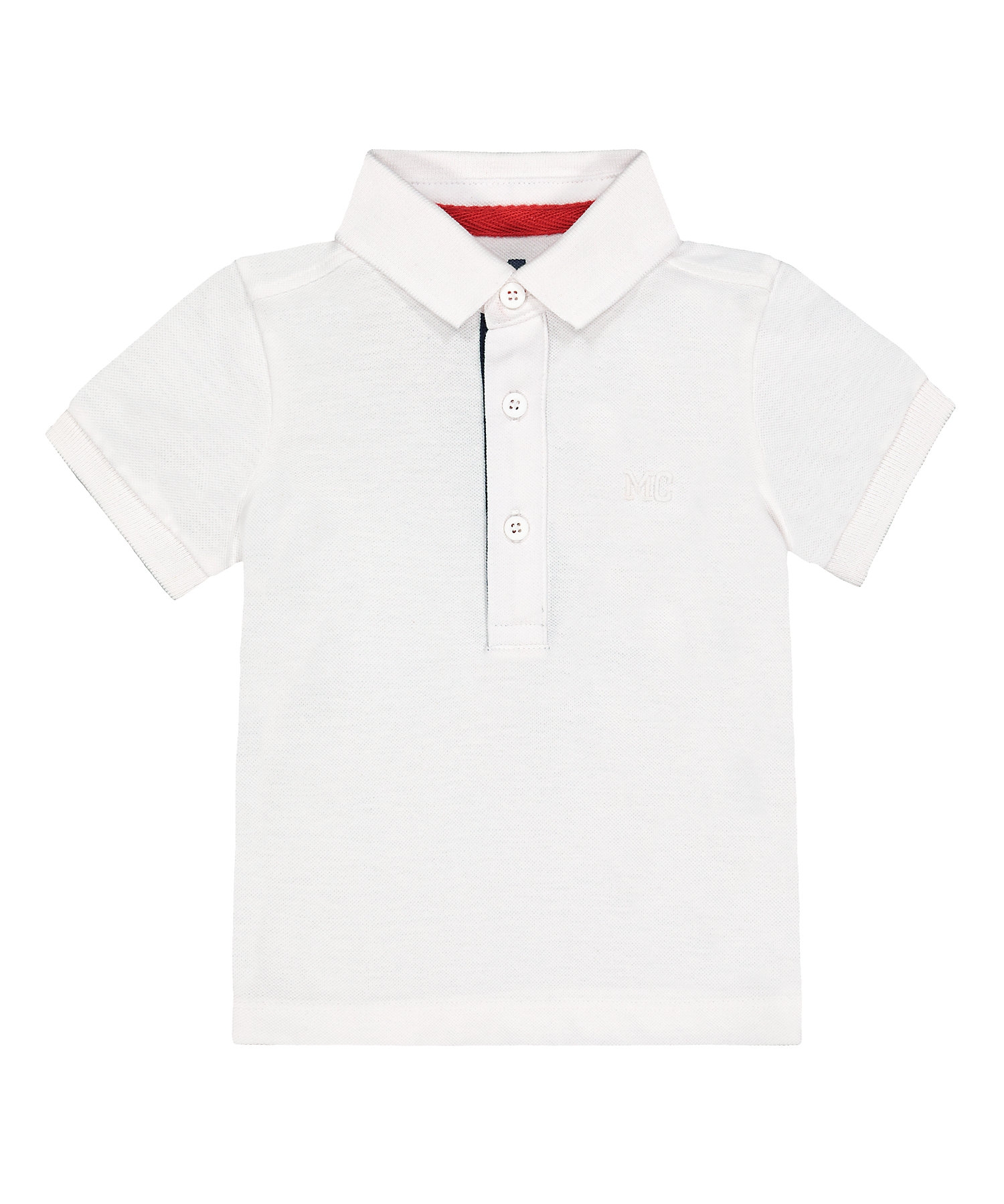 Mothercare | Boys Half Sleeves Polo T-Shirts -White