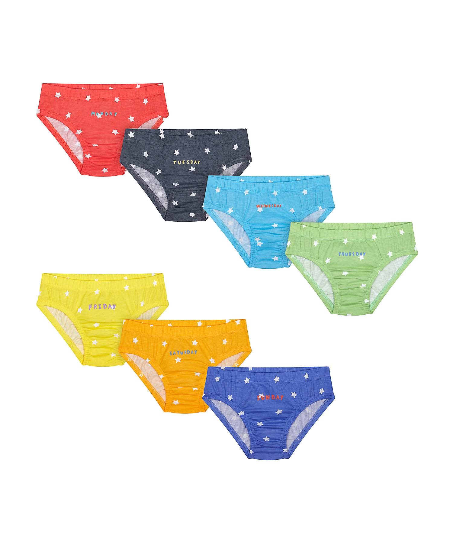 Mothercare | Boys Briefs Star Print-Pack of 7-Multicolor