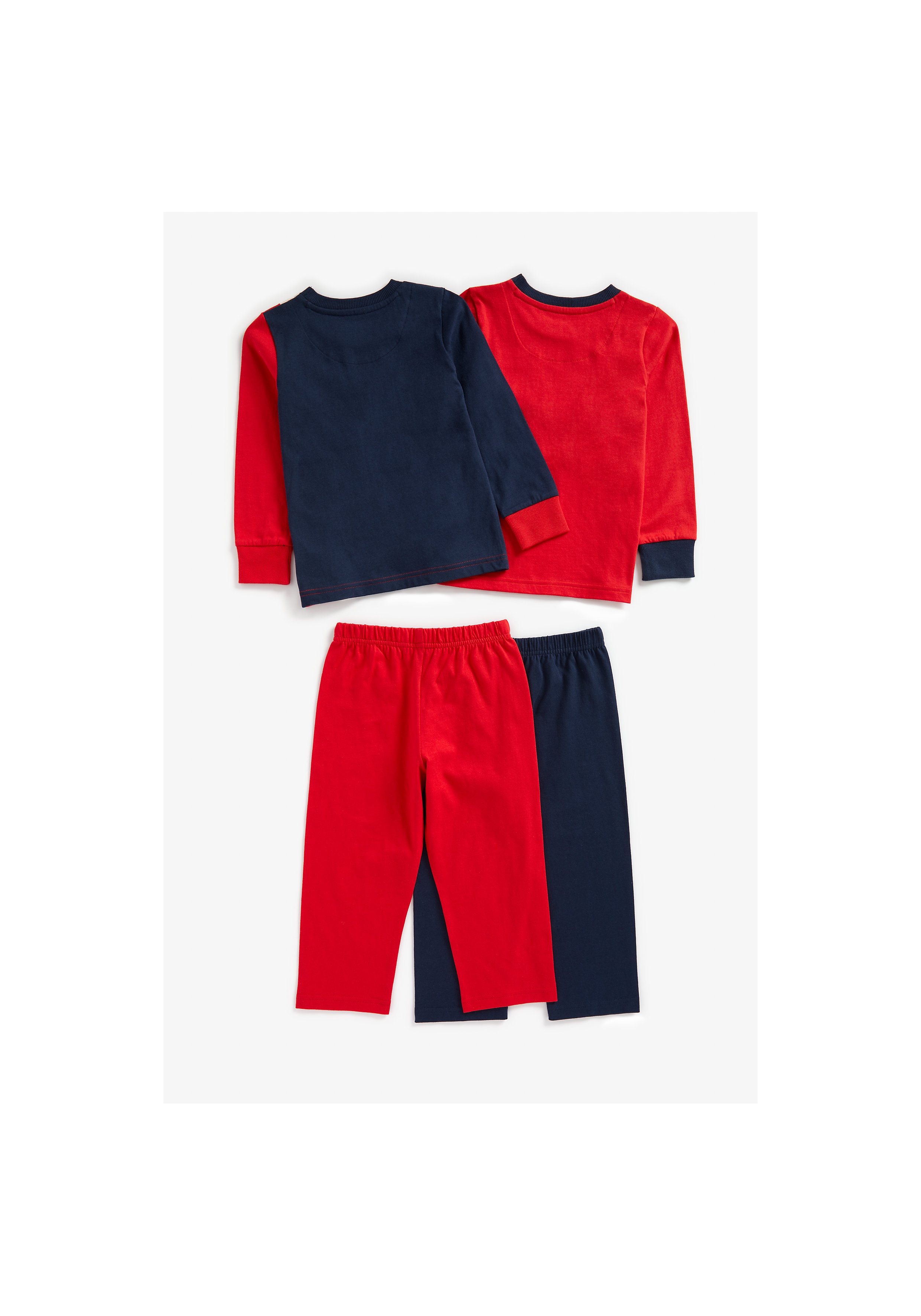 Mothercare | Boys Full Sleeves Pyjama Set Text Print - Pack Of 2 - Multicolor 1