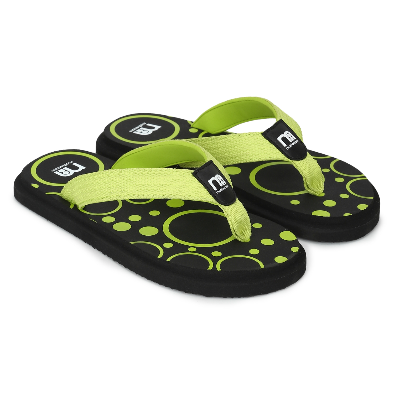 Mothercare | Unisex Slippers With Back Strap Circle Print - Green