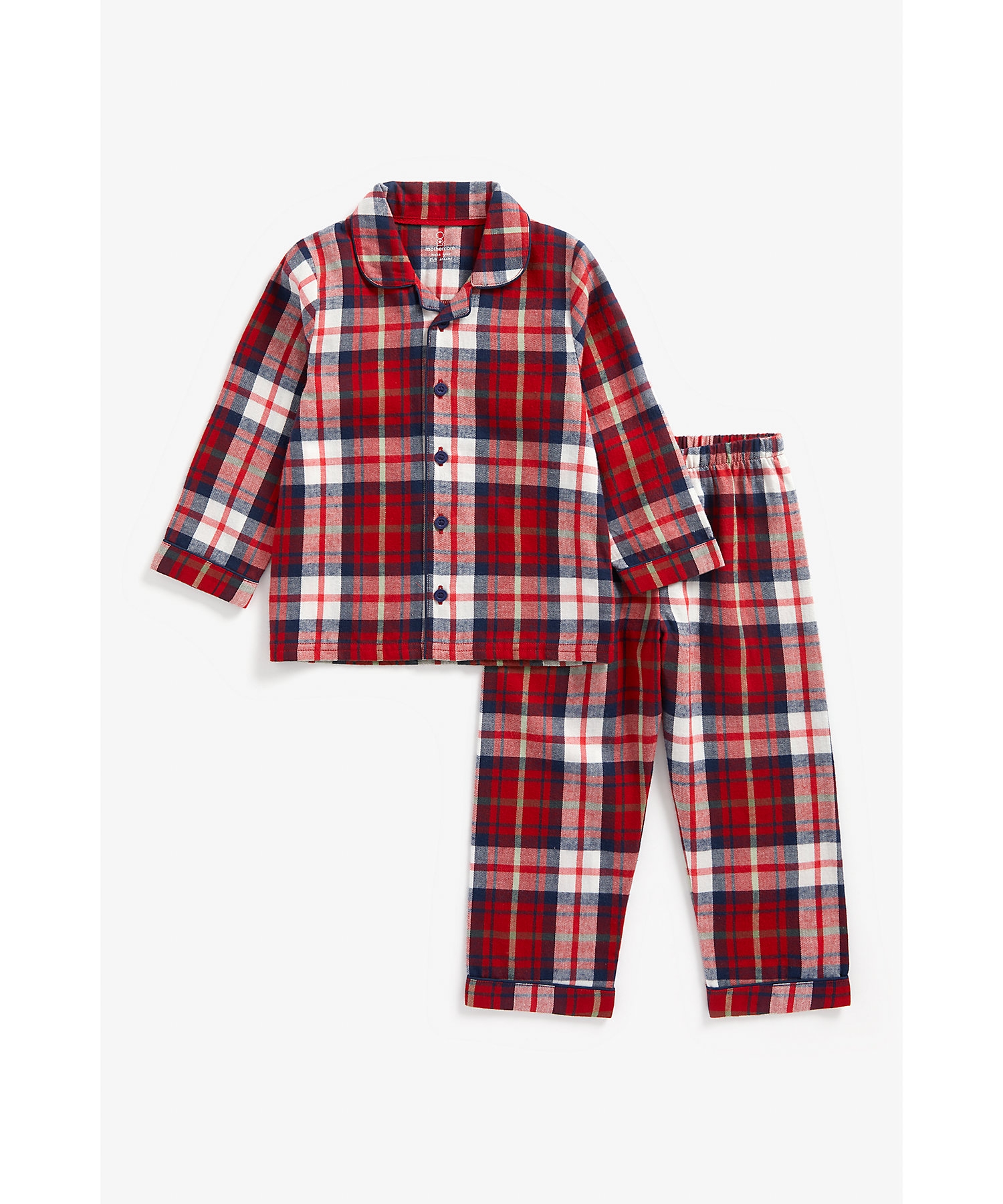 Boys Full Sleeves Pyjama Set Woven-Multicolor