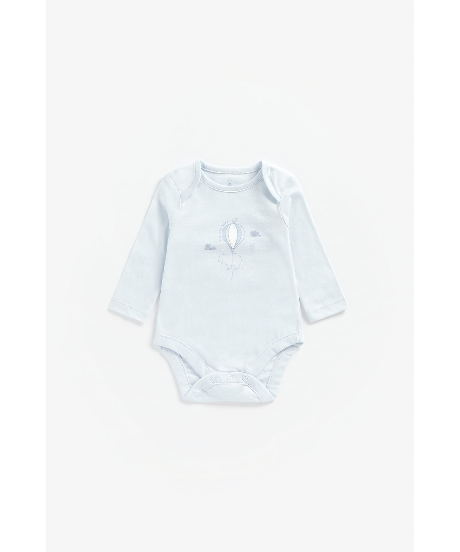 Mothercare | Boys Full Sleeves Bodysuit Bear Print - Blue
