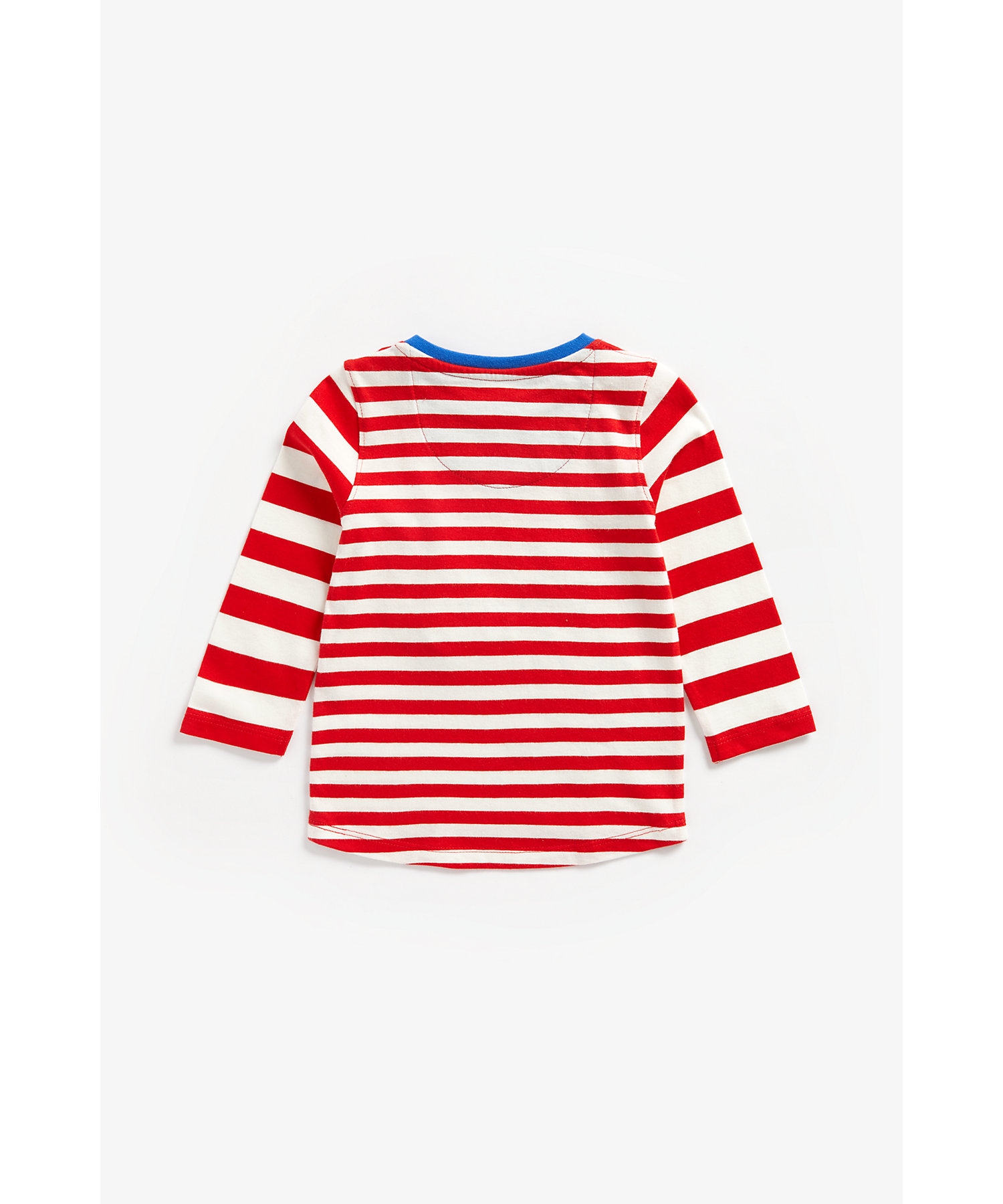 Mothercare | Boys Full Sleeves Lift-The-Flap T-Shirt Bird Patchwork - Red 1