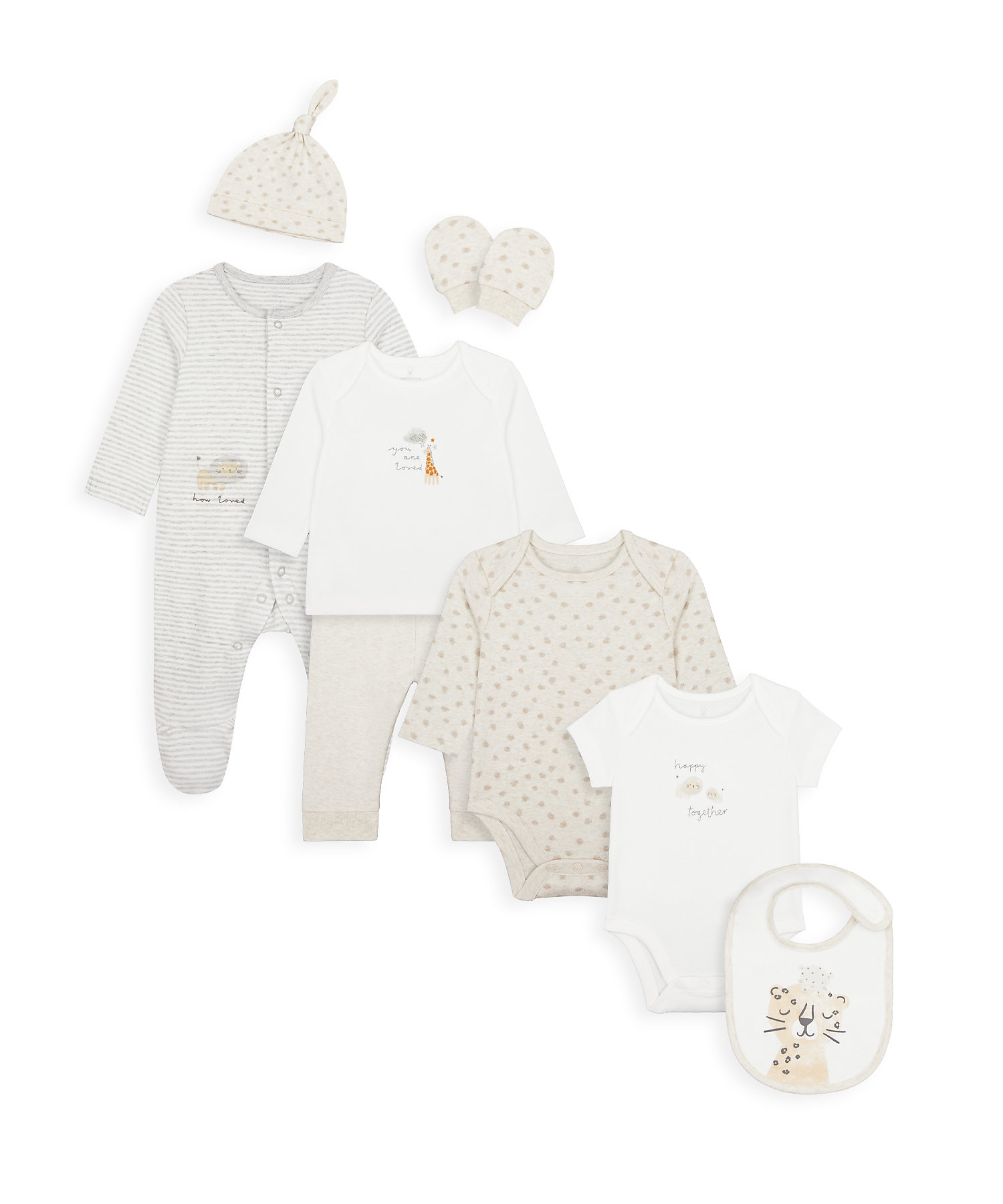 Mothercare | Boys Full Sleeves Sleepsuit Horse Embroidery - Pack Of 3 - Multicolor