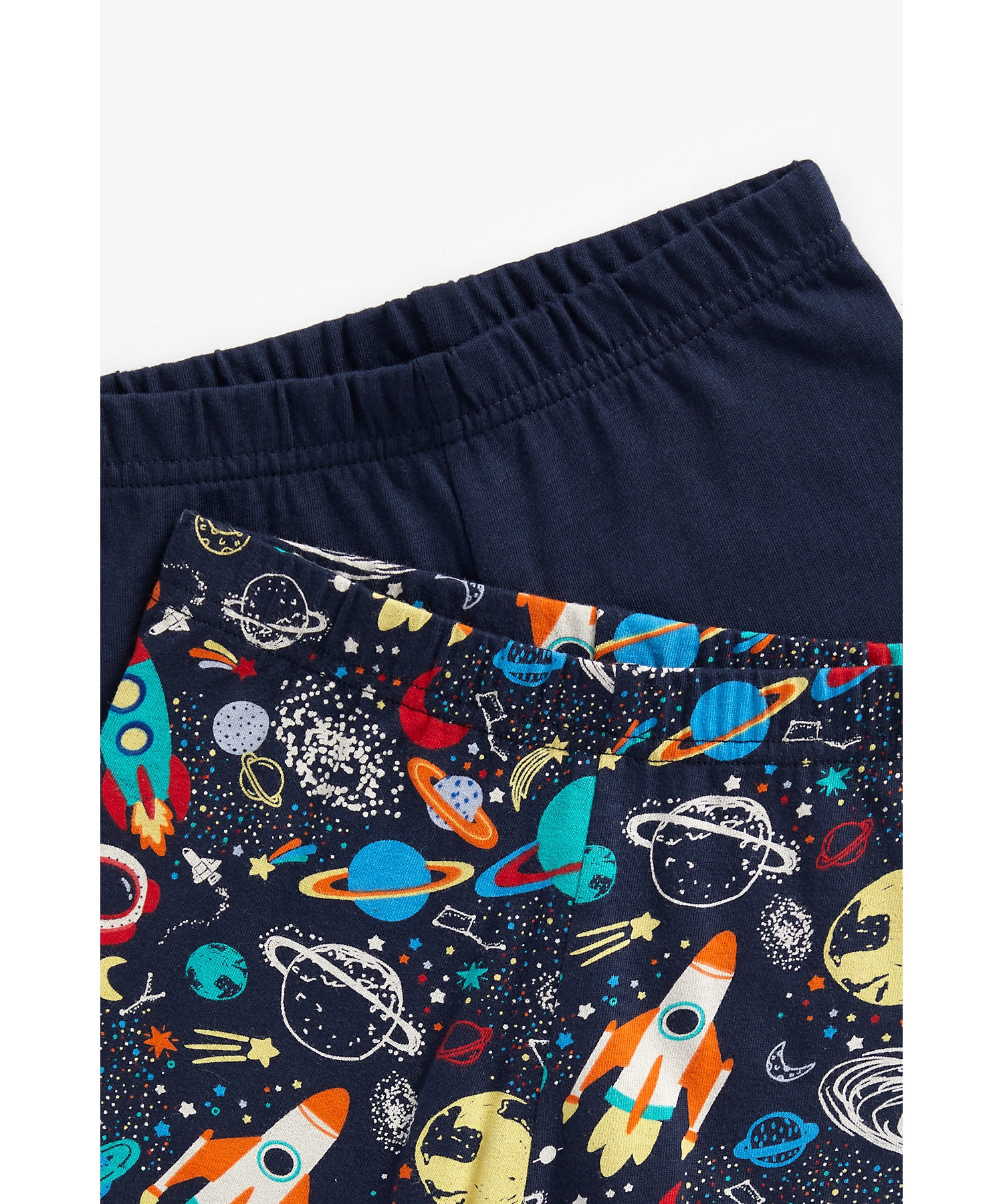 Boys Full Sleeves Pyjama Set Space Print-Pack of 2-Multicolor