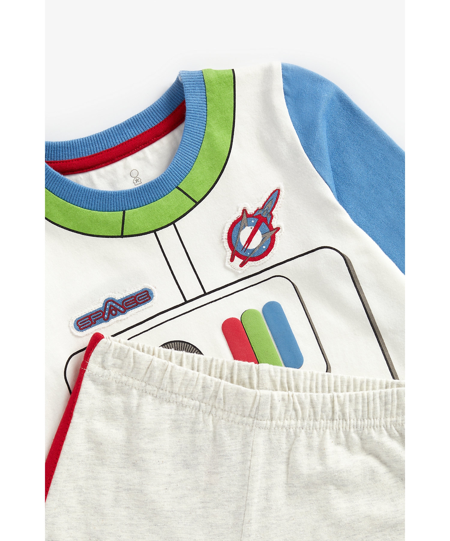 Mothercare | Boys Full Sleeves Pyjama Set Astronaut Suit Print - Multicolor 3