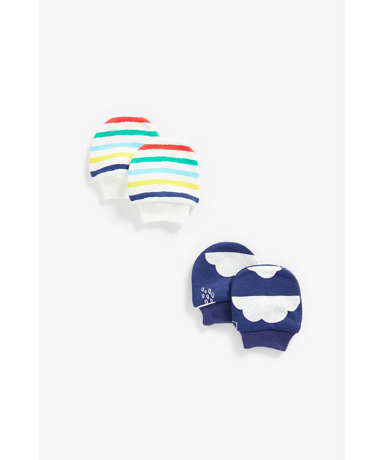 Mothercare | Boys Mittens -Pack of 2-Multicolor
