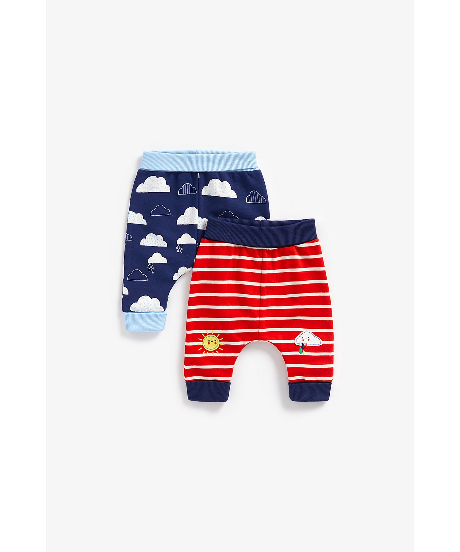 Mothercare | Boys Joggers Cloud Design-Pack of 2-Multicolor