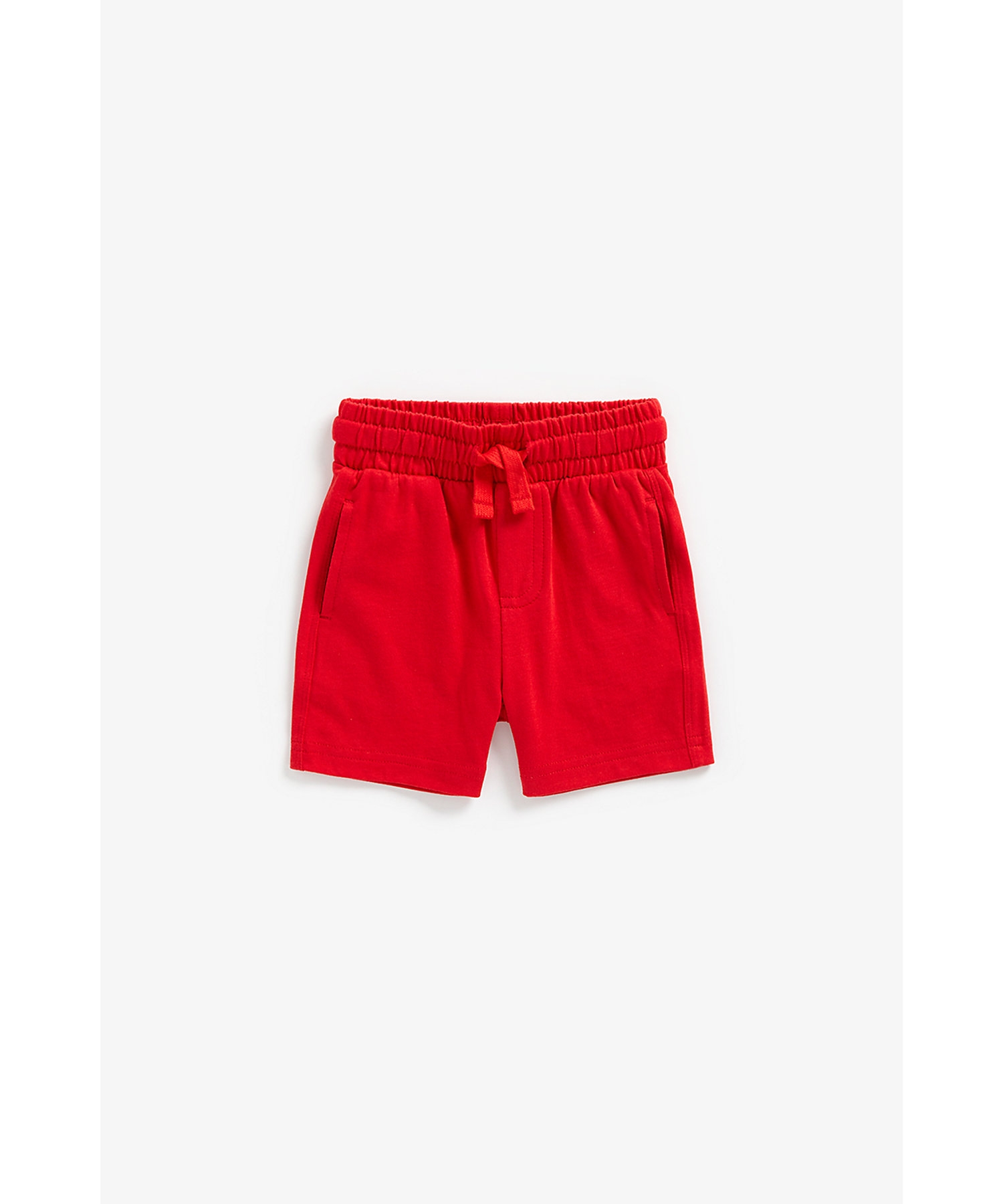 Boys Shorts Side Pocket-Red