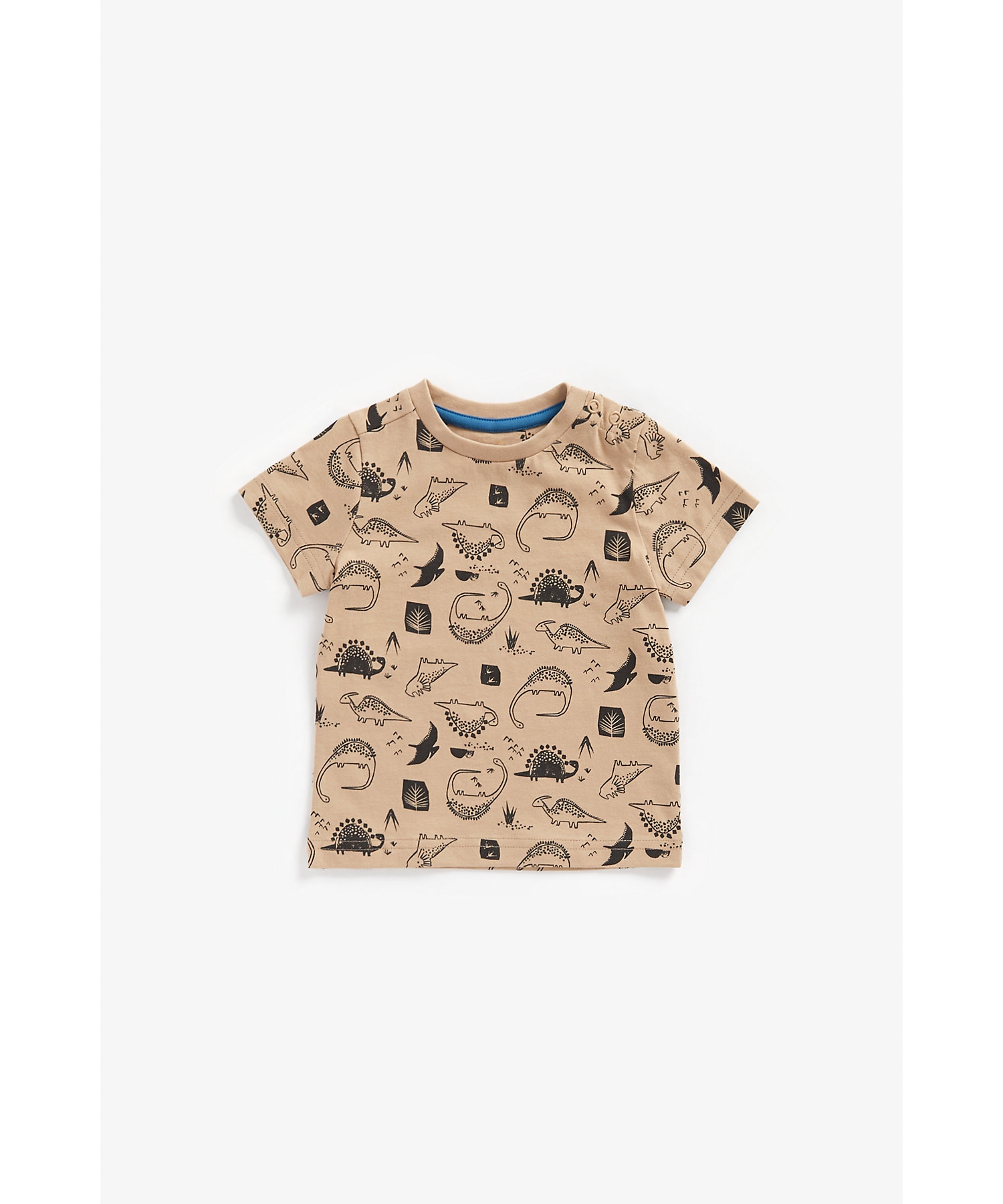 Mothercare | Boys Half Sleeves Shorts T-Shirt Set Dino Design-Multicolor 2