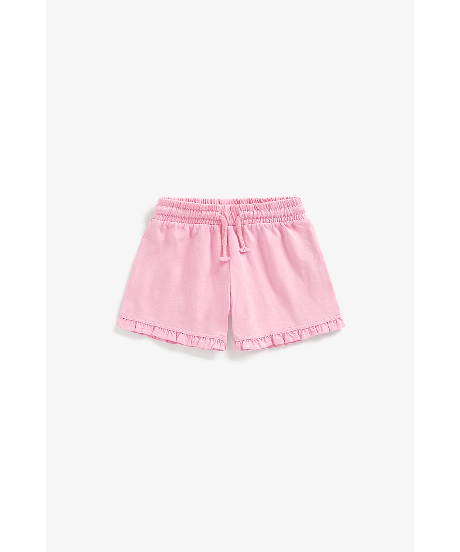 Girls Shorts Frilled Hems-Pink