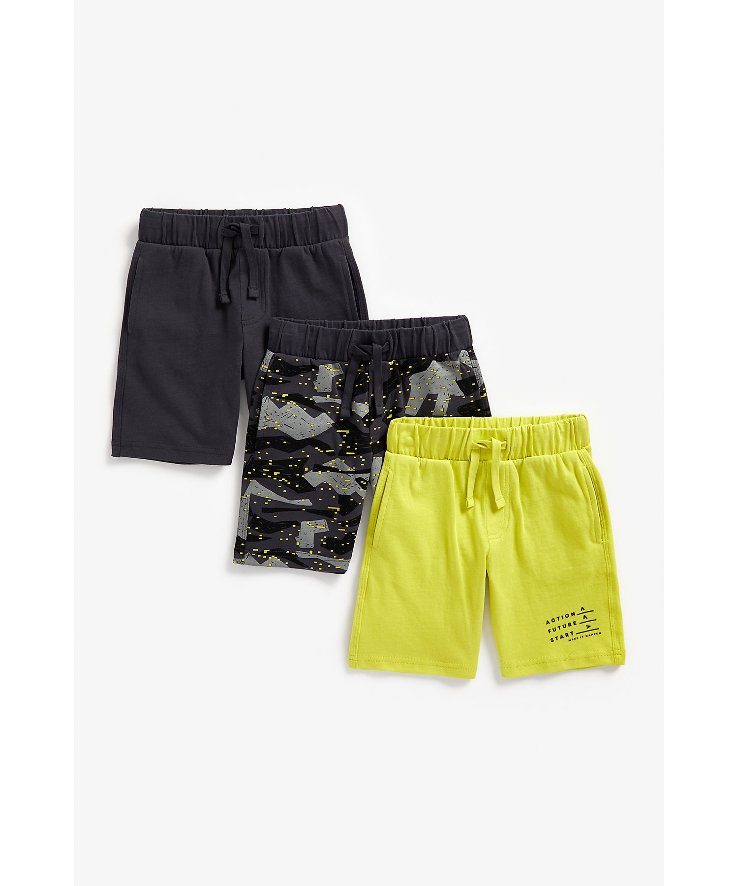 Boys Shorts -Pack of 3-Multicolor