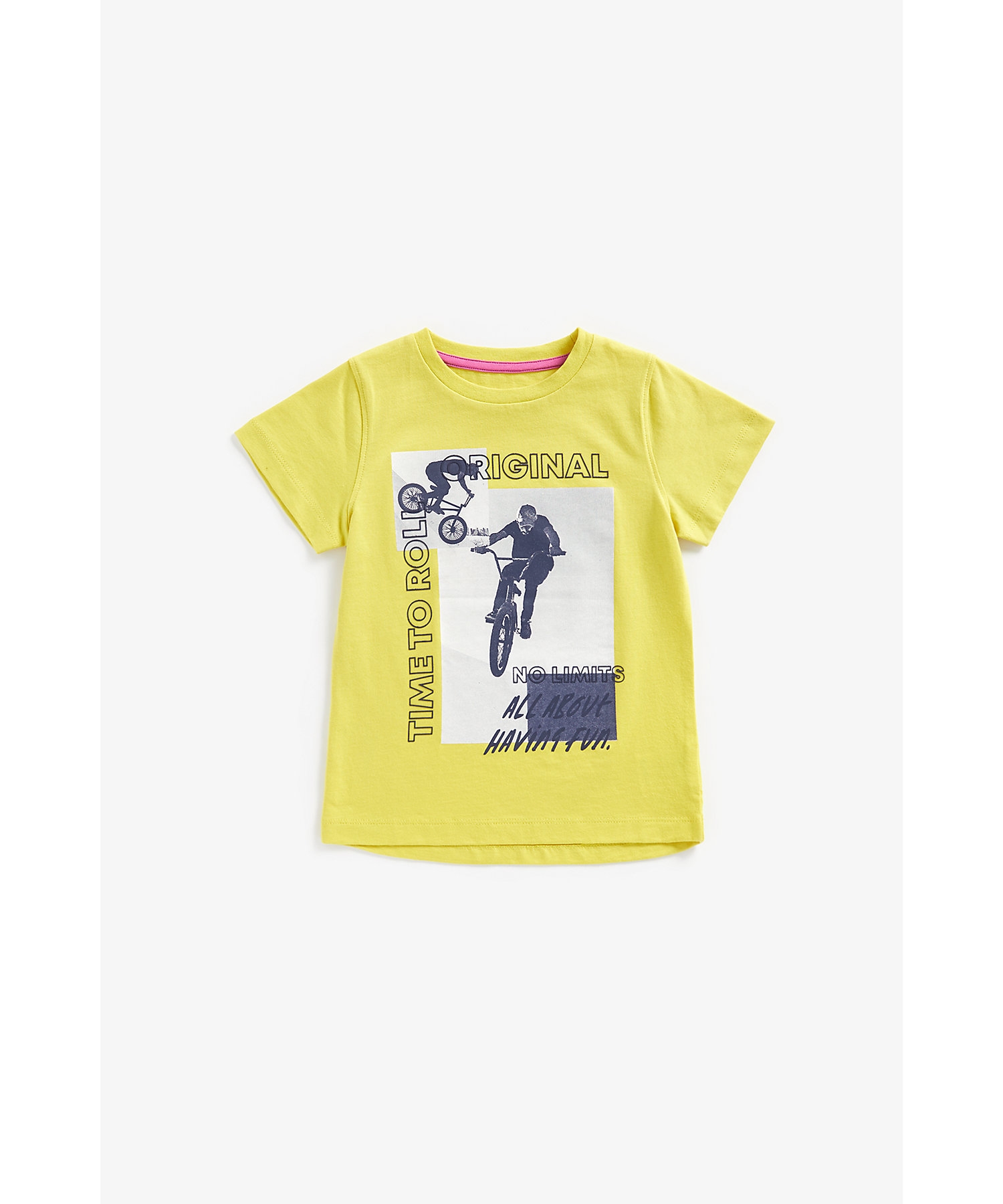 Mothercare | Boys Short Sleeves T-Shirts Graphic Print-Yellow