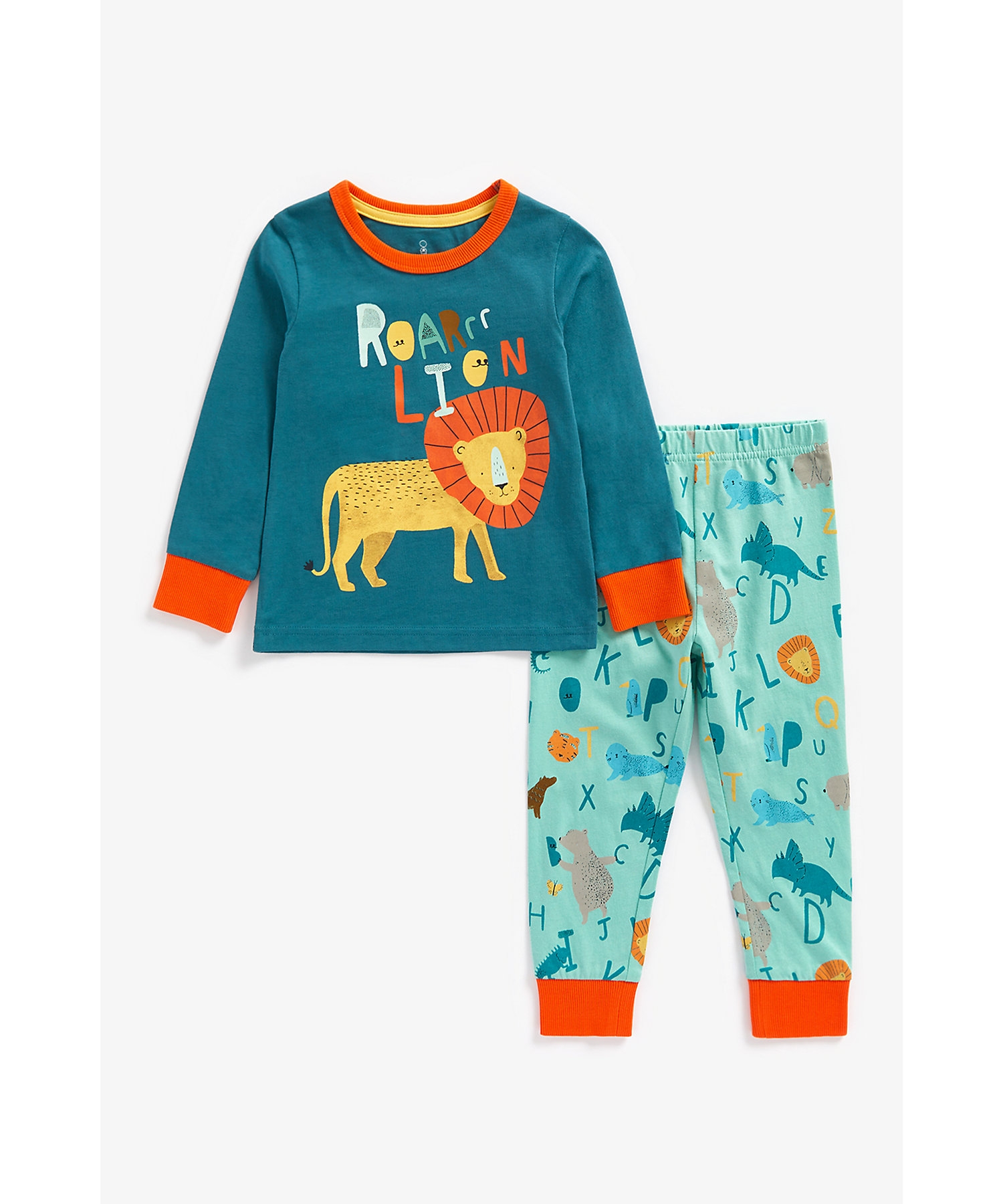 Mothercare | Boys Full Sleeves Pyjama Set Roarrr Lion-Multicolor